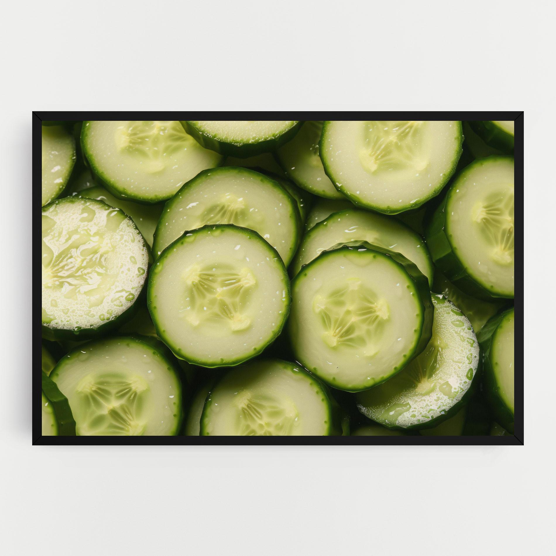 Vászonkép Fresh Cucumber mockup 0