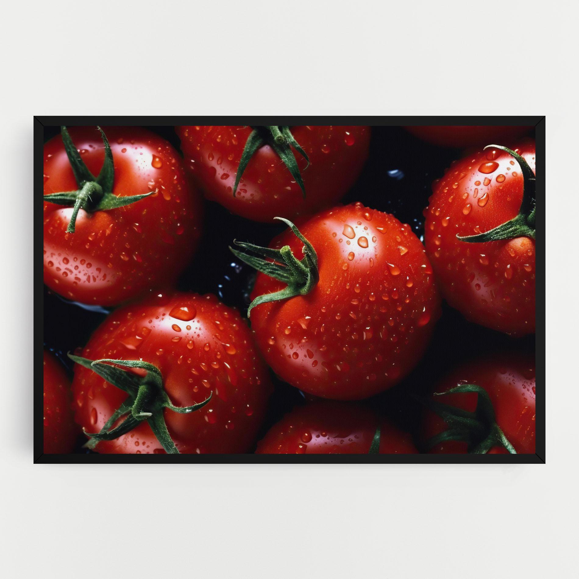 Vászonkép Red Wet Tomato mockup 0