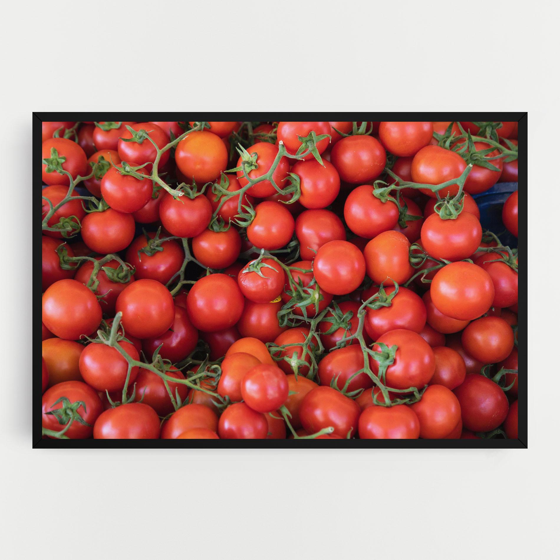Vászonkép Tomato Red Wall mockup 0
