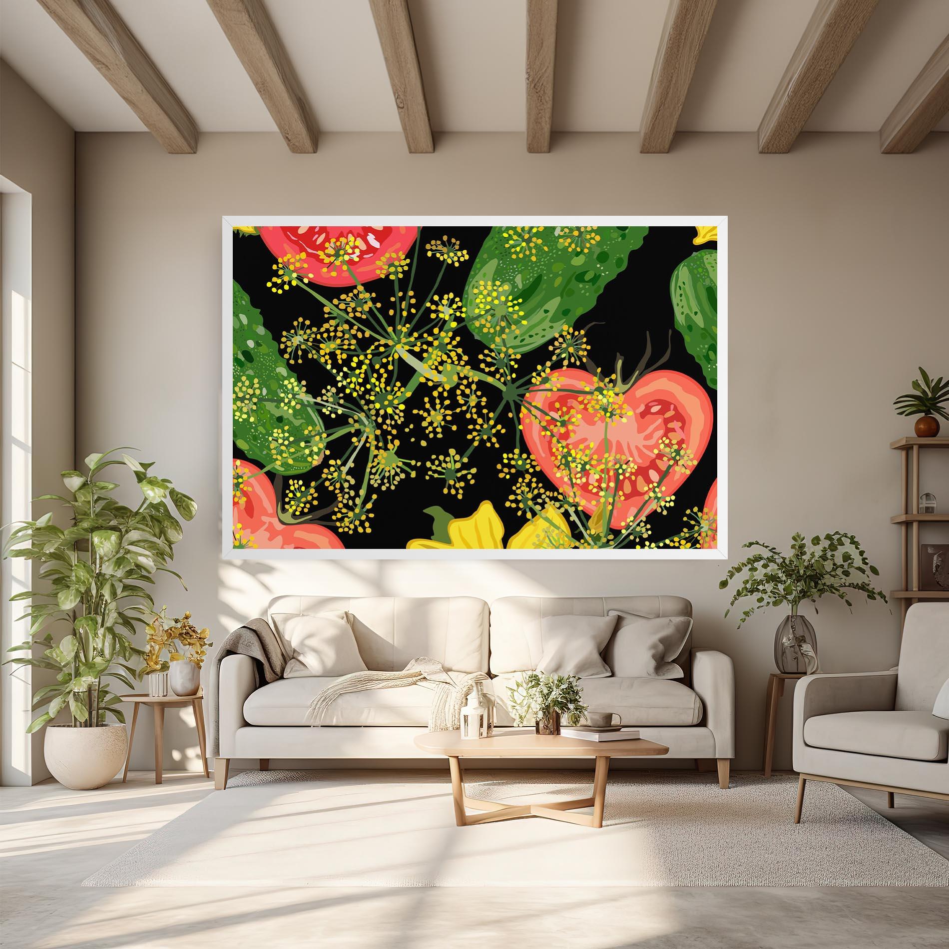 Vászonkép Heart Tomato mockup 6