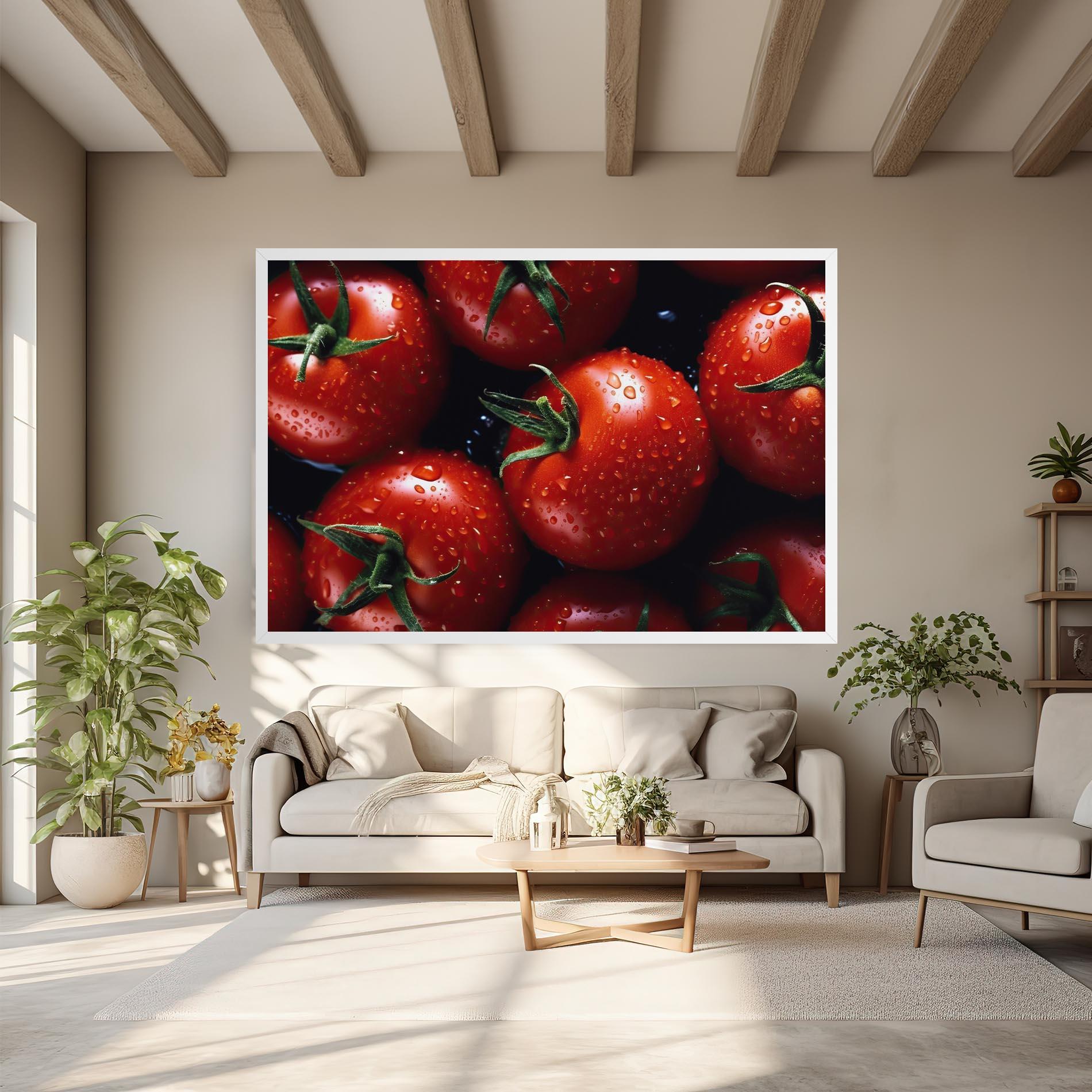 Vászonkép Red Wet Tomato mockup 6