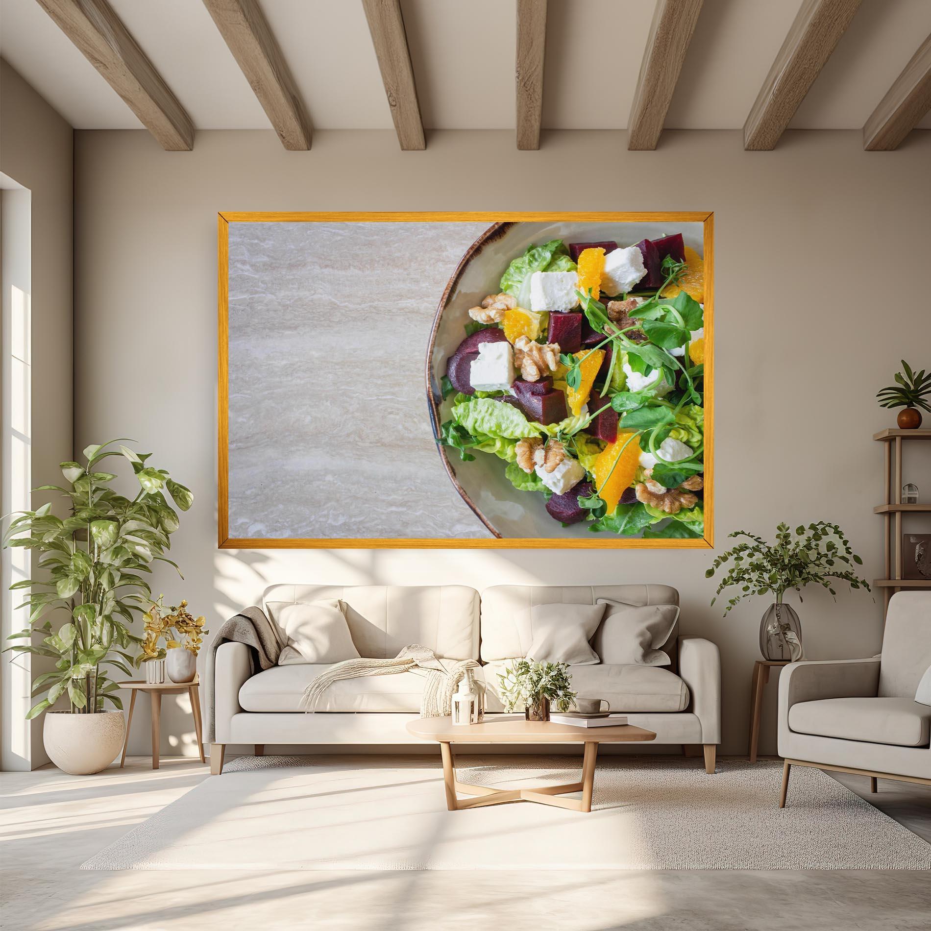Vászonkép Delicious Salad mockup 6