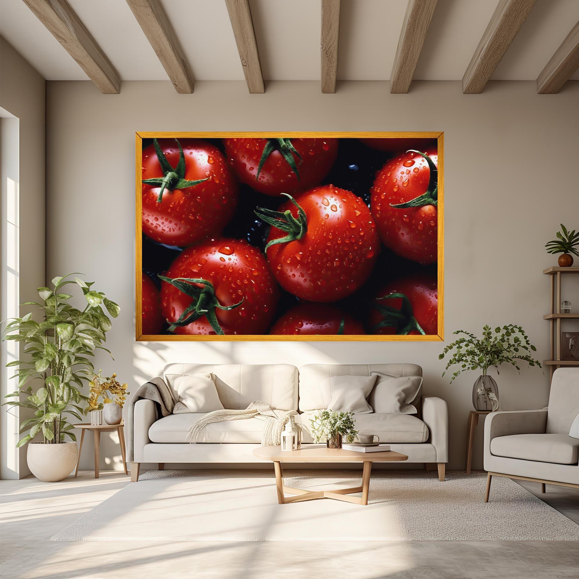 Vászonkép Red Wet Tomato mockup 6