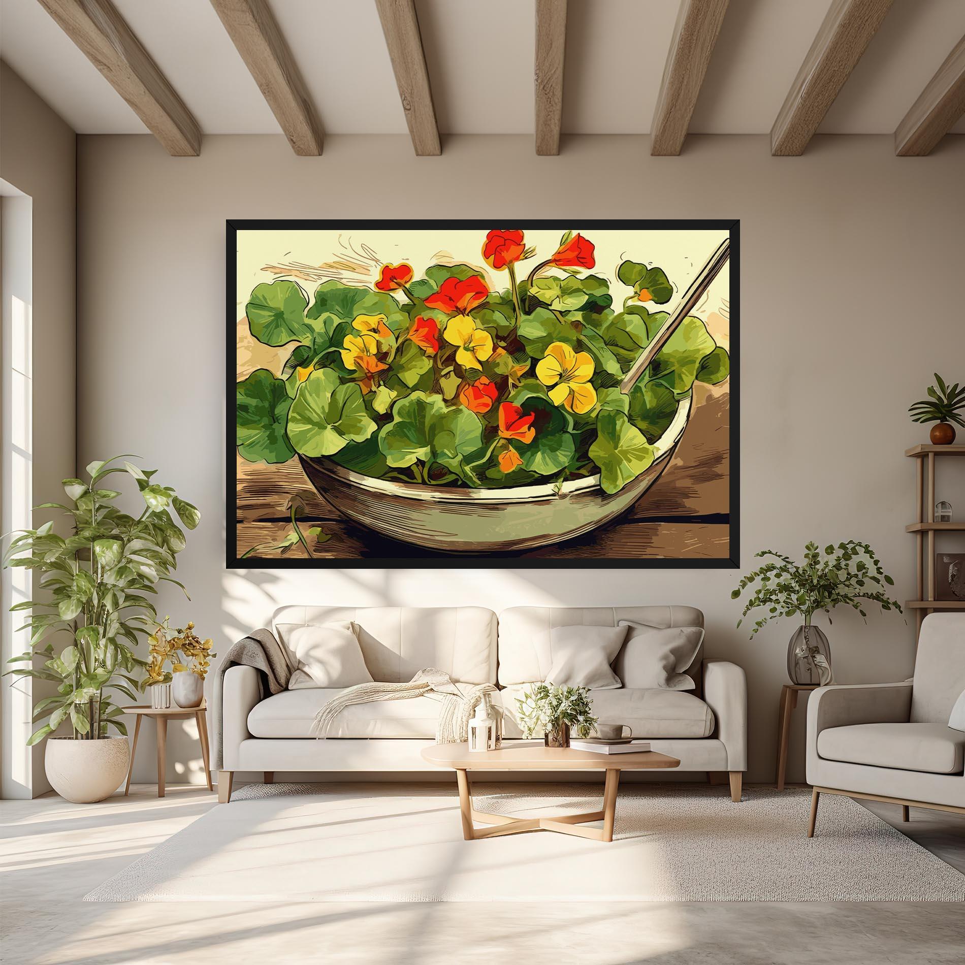 Vászonkép Flower Food mockup 6