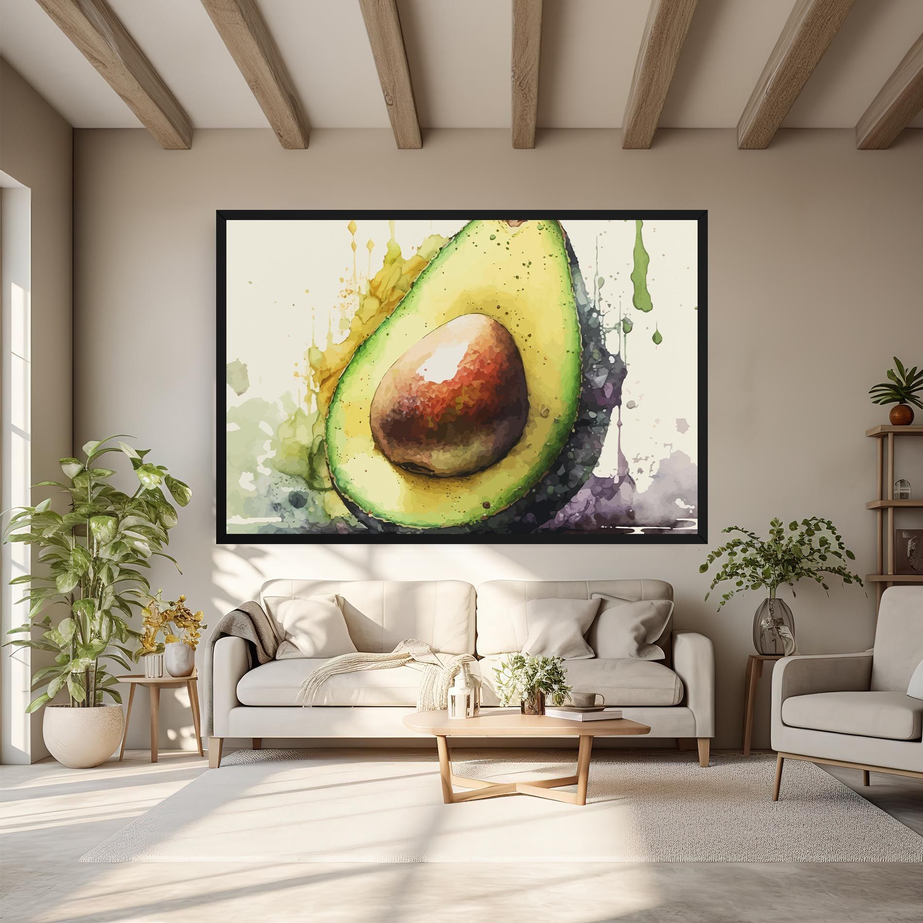 Green Avocado Art mockup 6