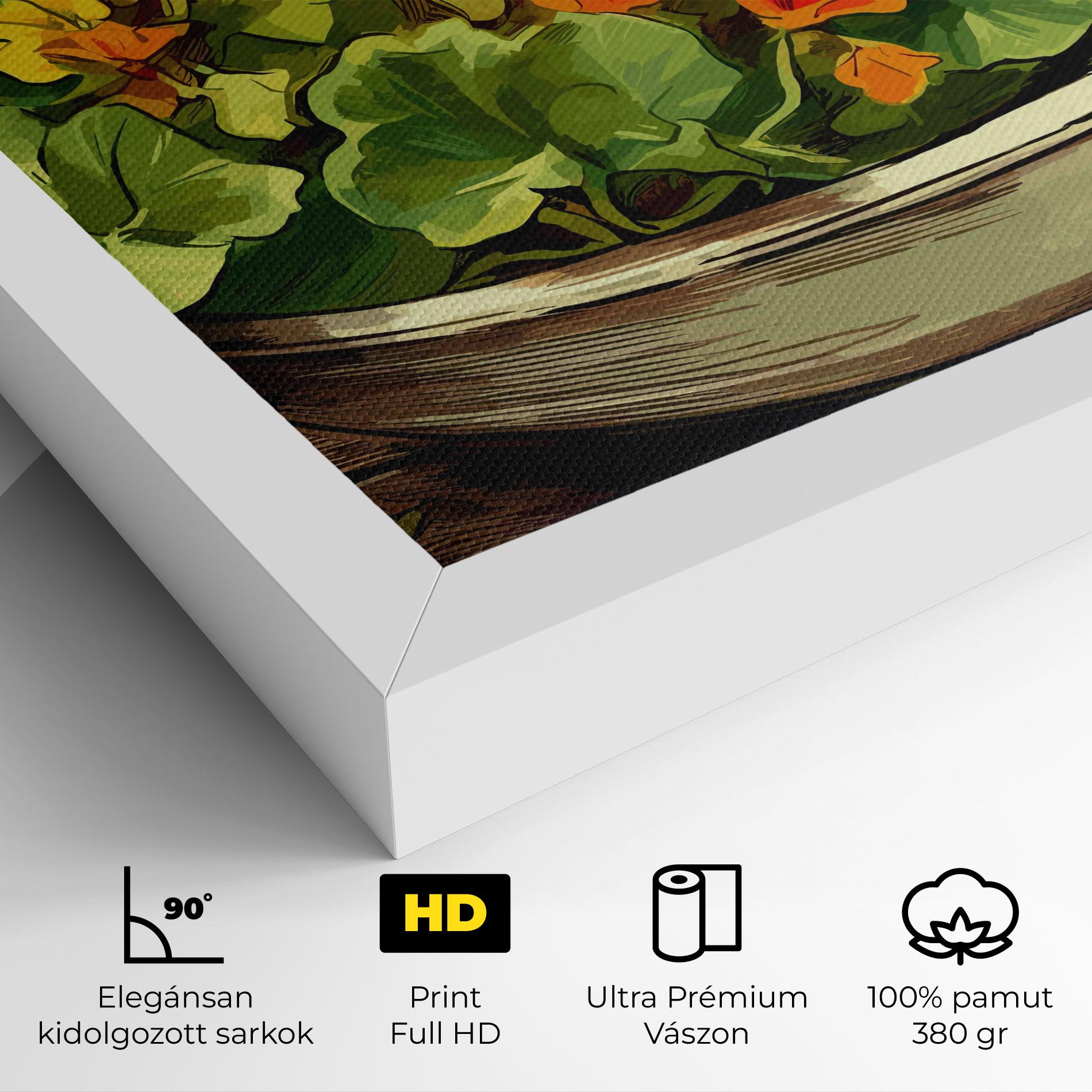 Vászonkép Flower Food mockup 4