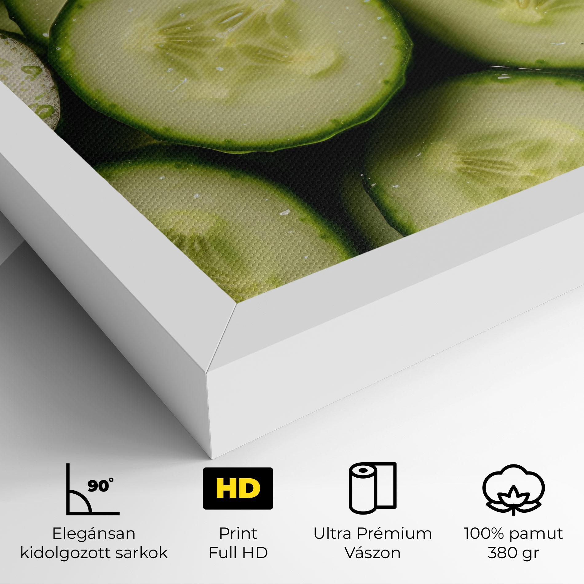 Vászonkép Fresh Cucumber mockup 4