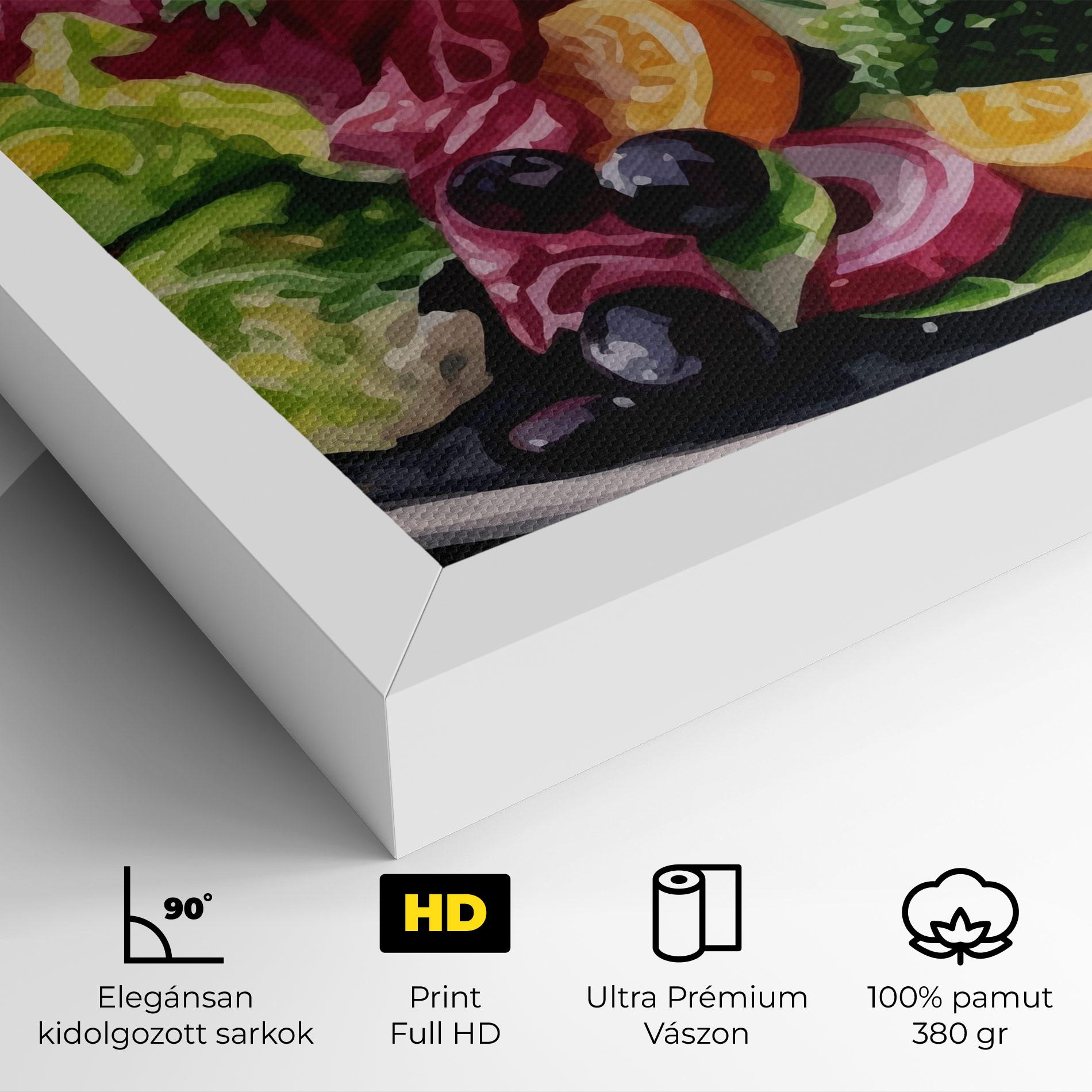 Vászonkép Healthy Tomato Food mockup 4
