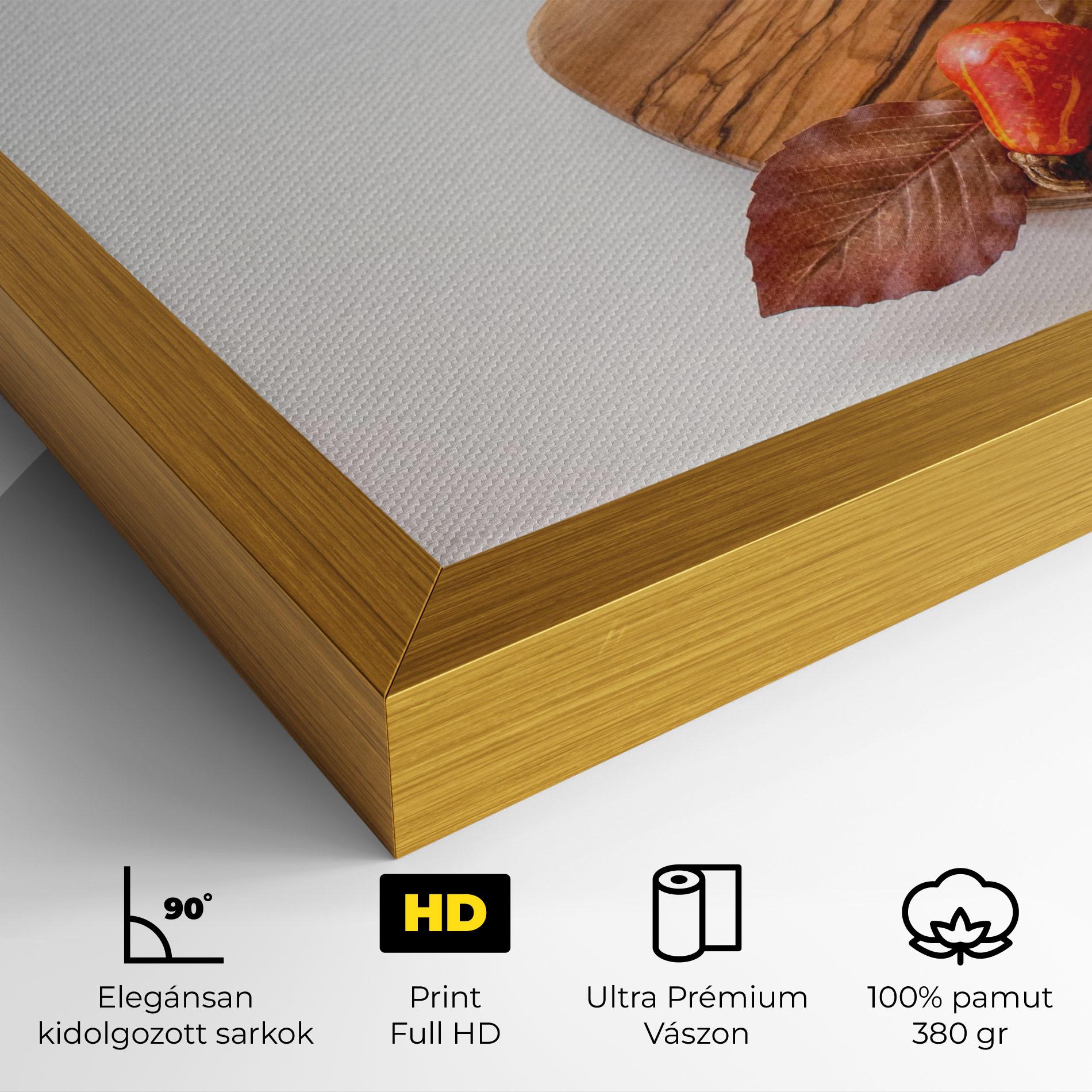 Vászonkép Autumn Pumpkins mockup 4