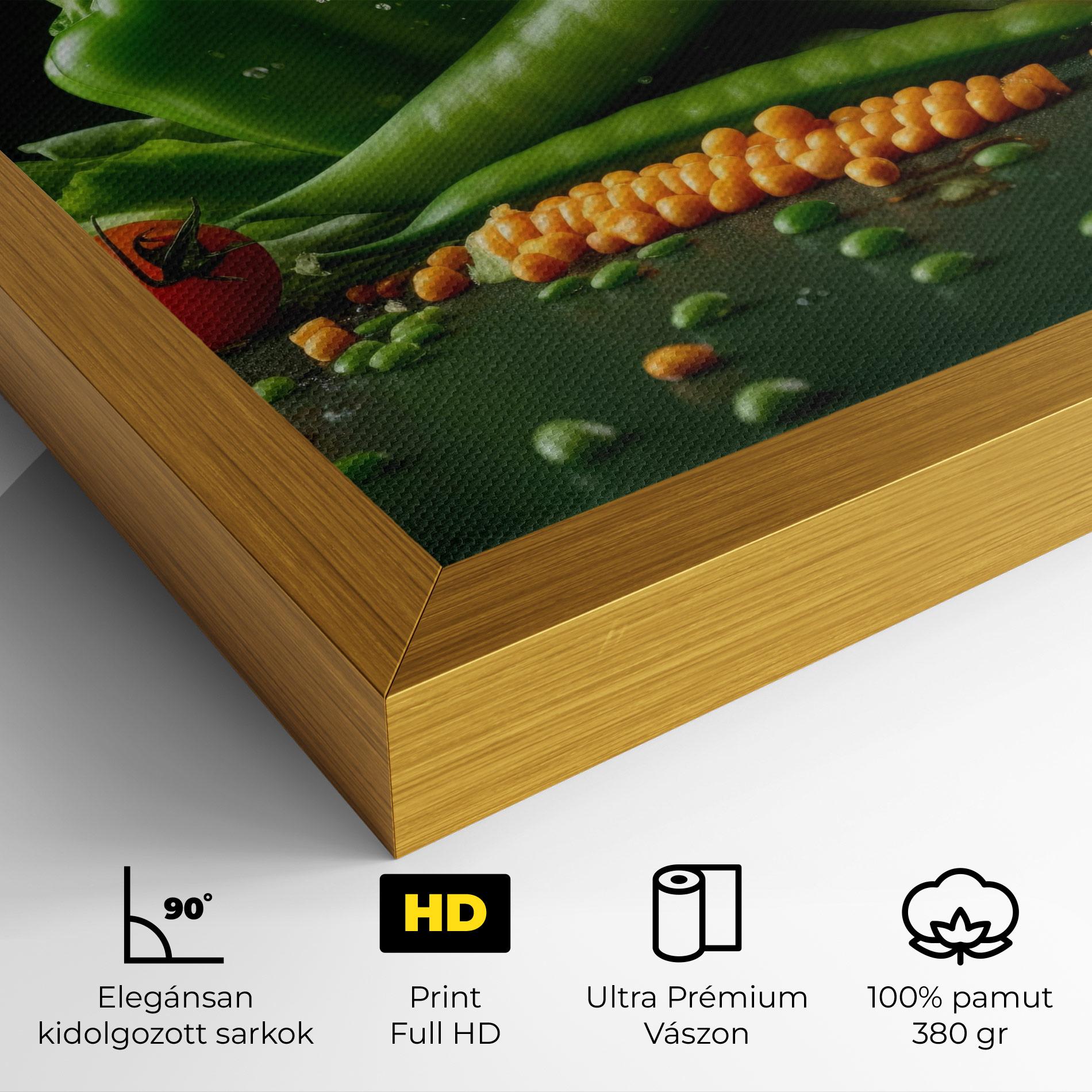 Vászonkép Fresh Vegetables mockup 4