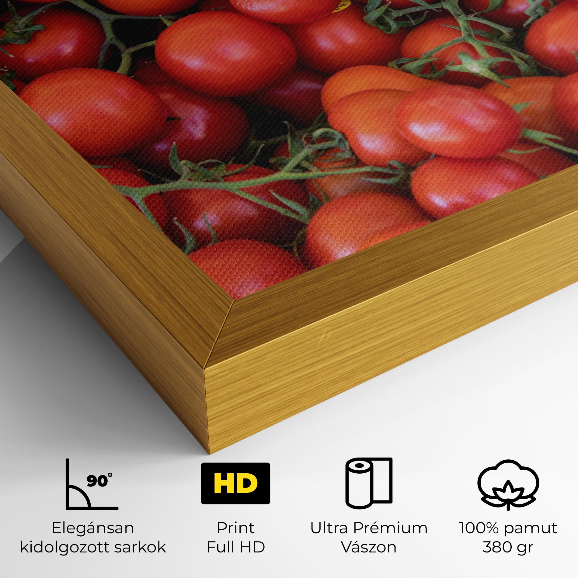 Vászonkép Tomato Red Wall mockup 4