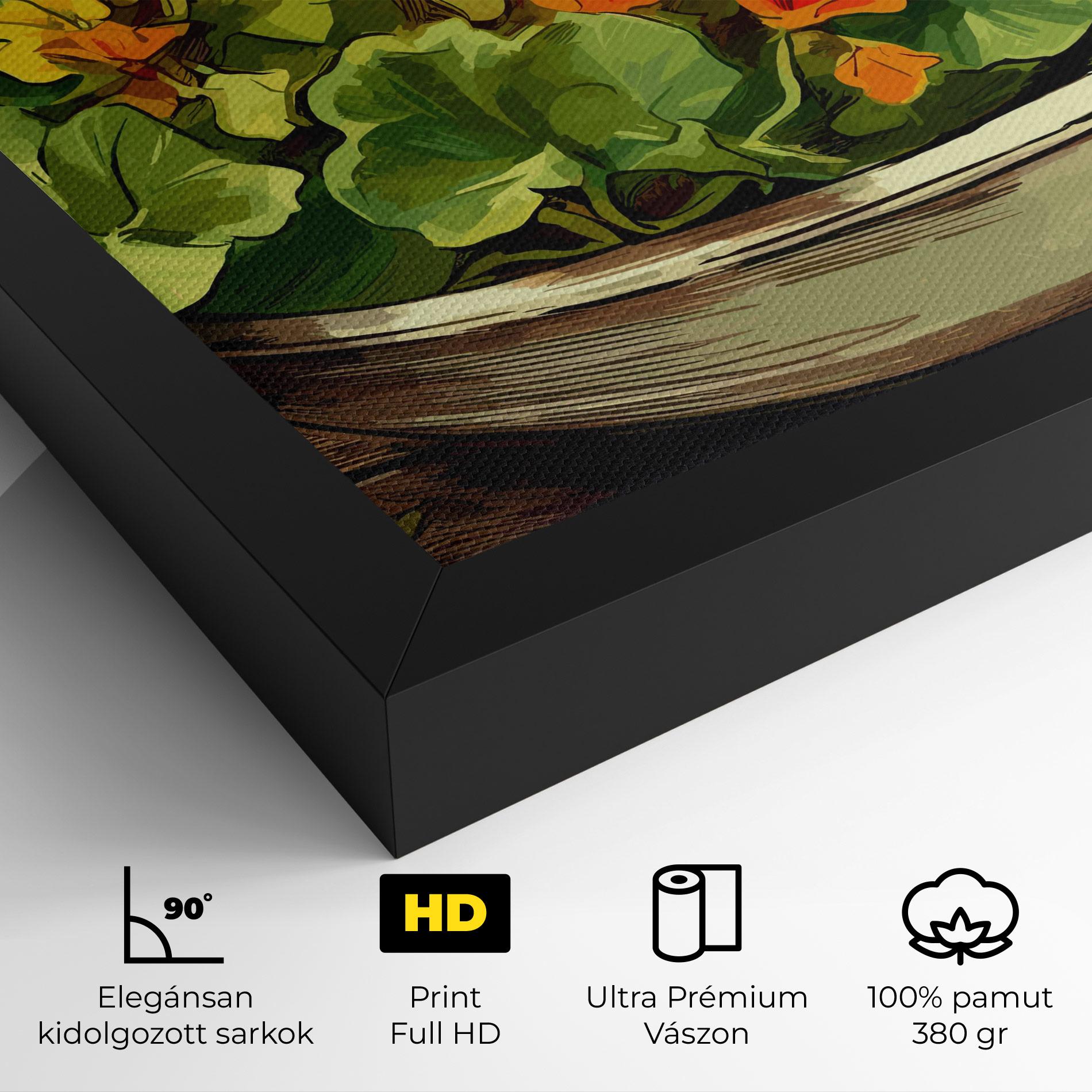Vászonkép Flower Food mockup 4