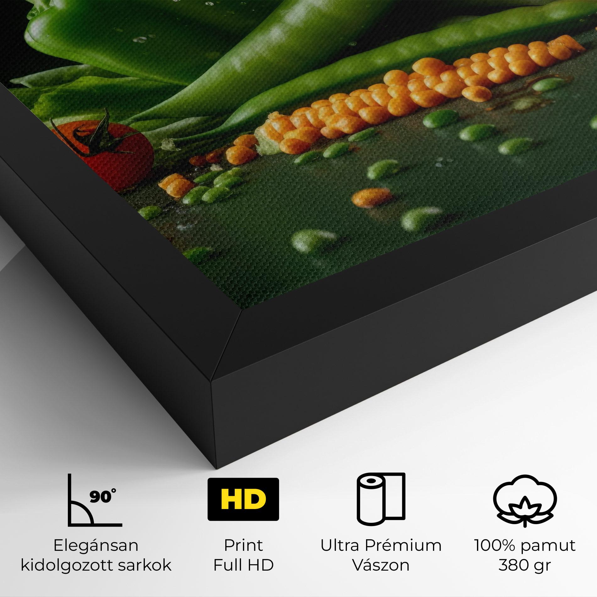 Vászonkép Fresh Vegetables mockup 4