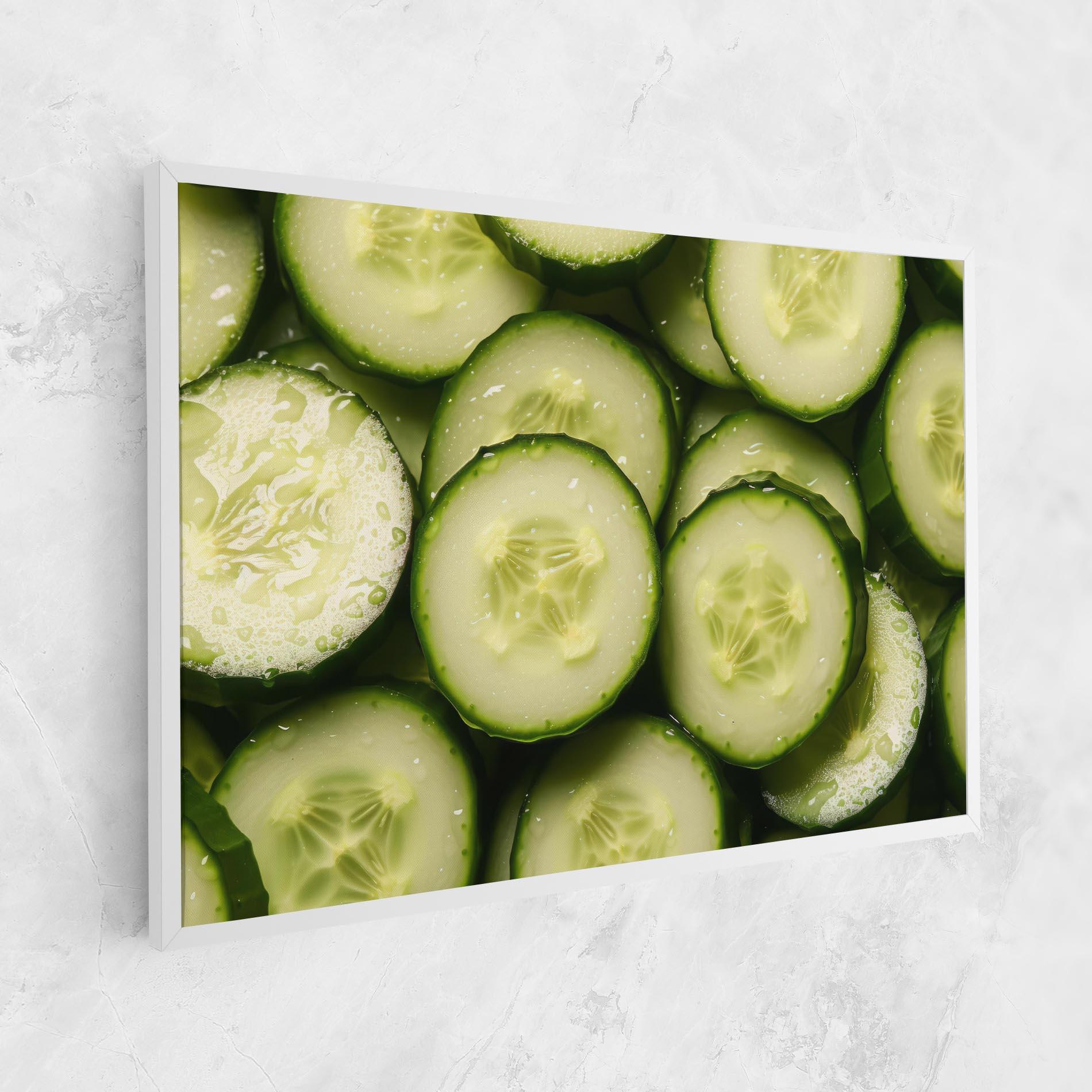 Vászonkép Fresh Cucumber mockup 1