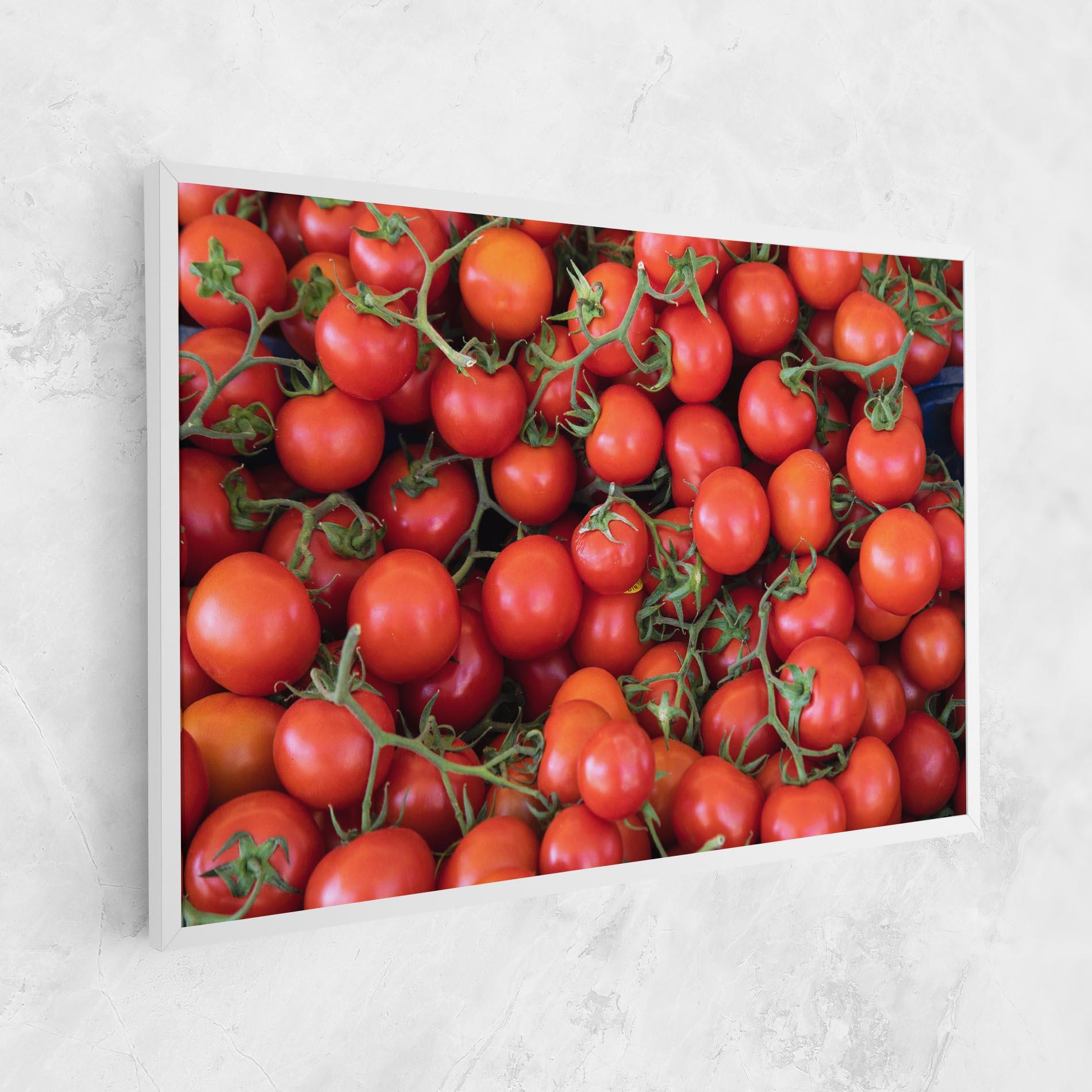 Vászonkép Tomato Red Wall mockup 1