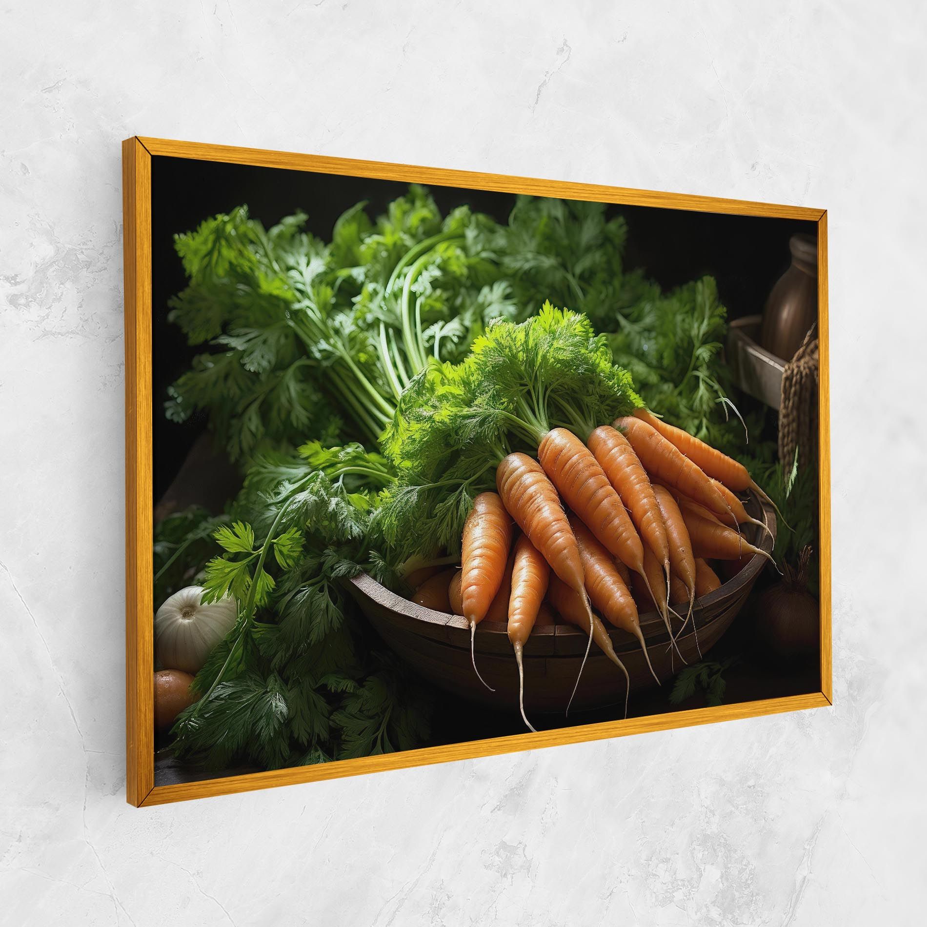 Fresh Carrots Basket mockup 1