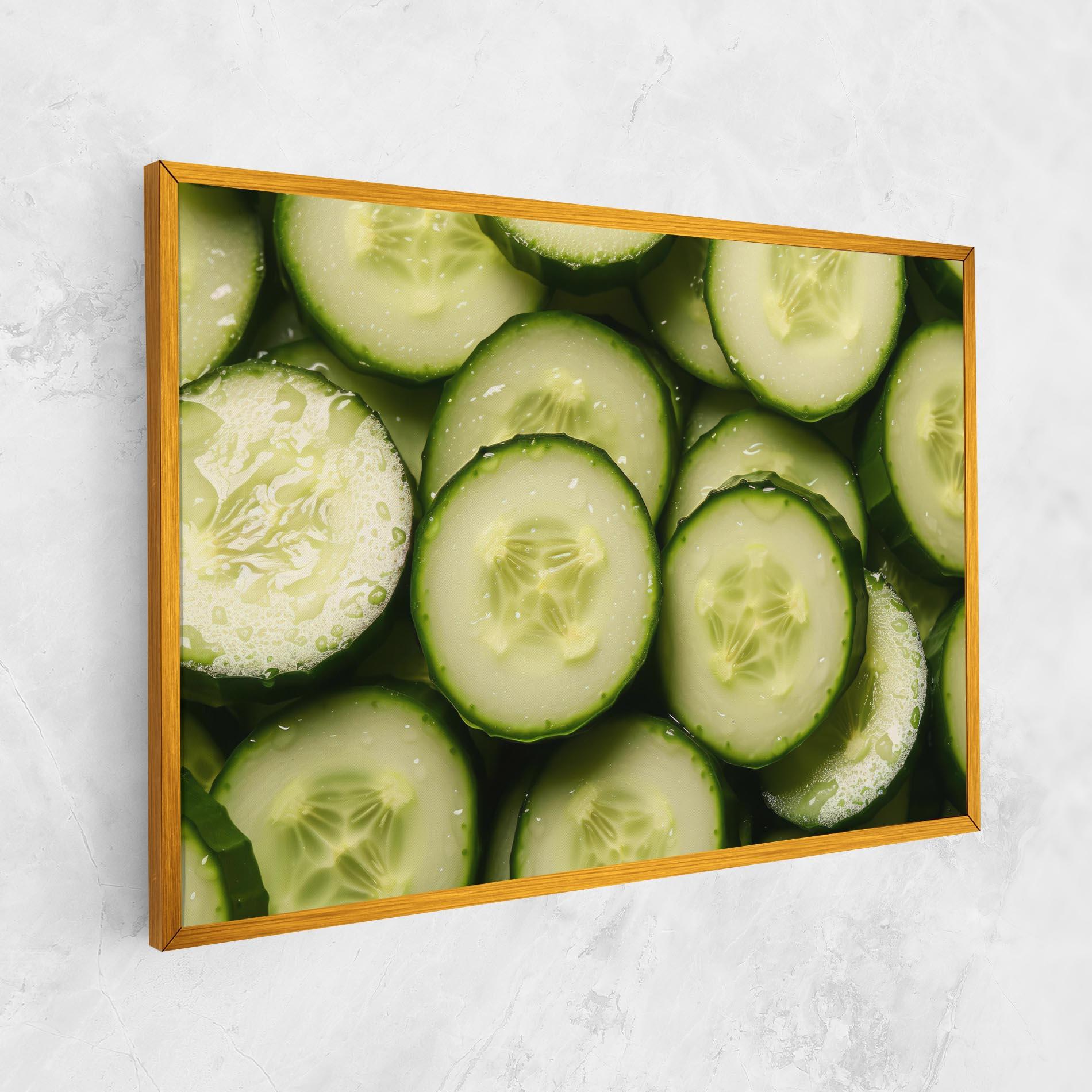 Vászonkép Fresh Cucumber mockup 1