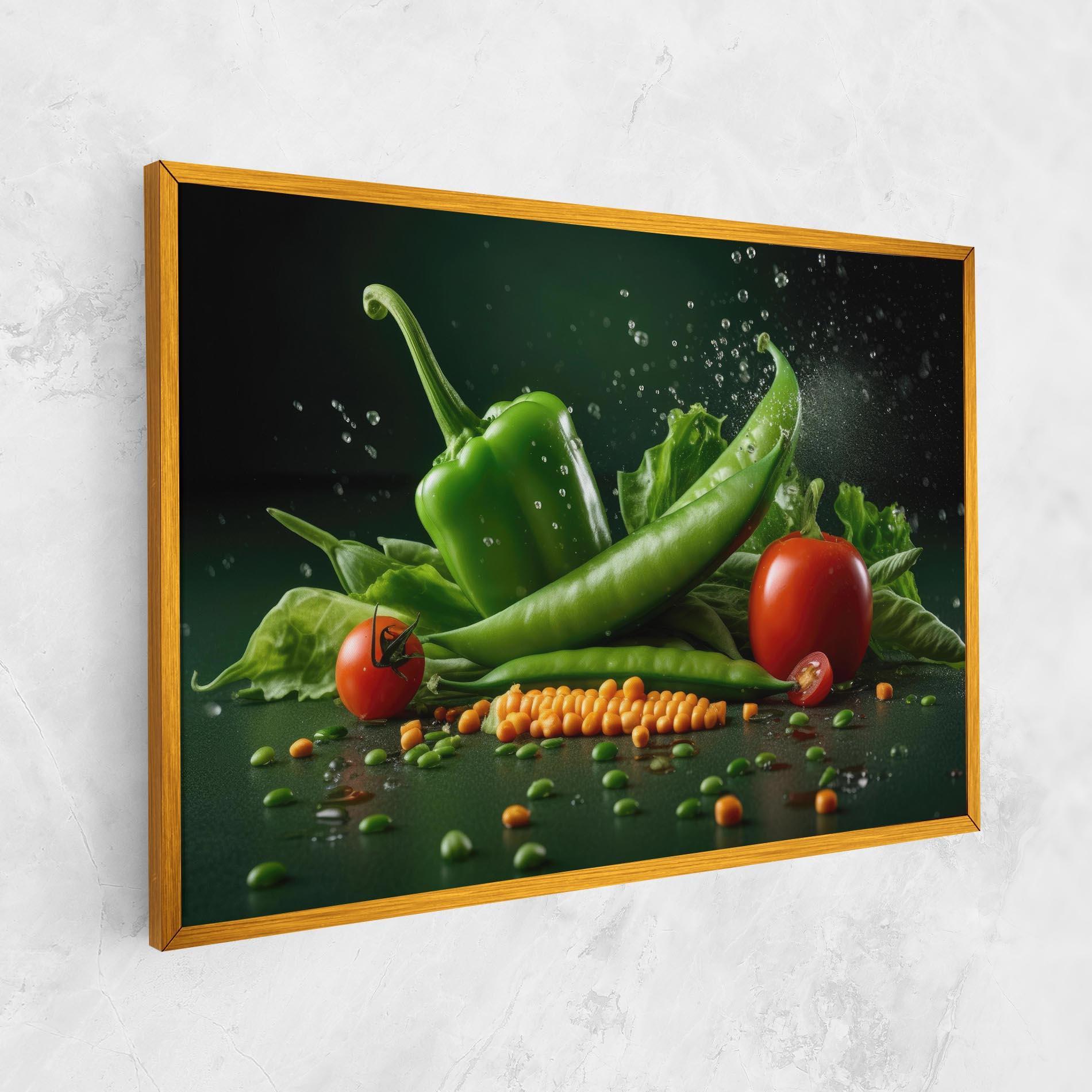 Vászonkép Fresh Vegetables mockup 1