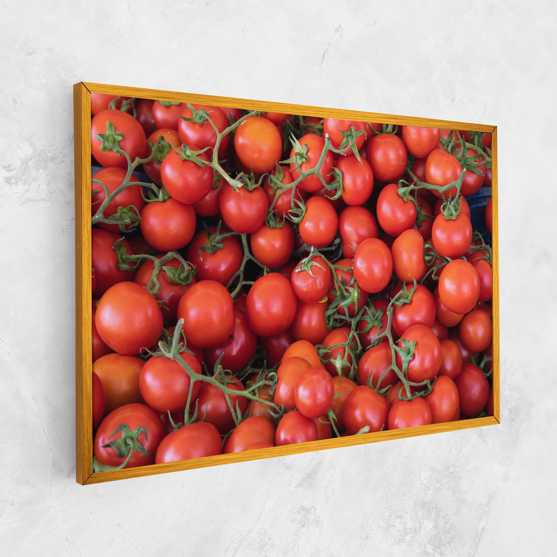 Vászonkép Tomato Red Wall mockup 1