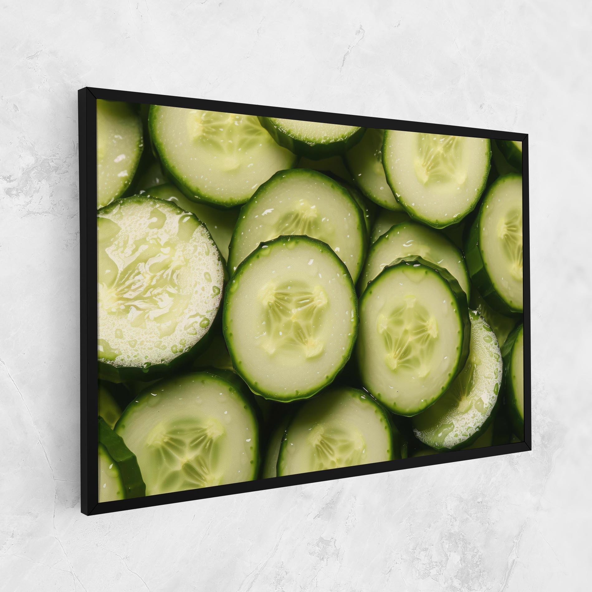 Vászonkép Fresh Cucumber mockup 1