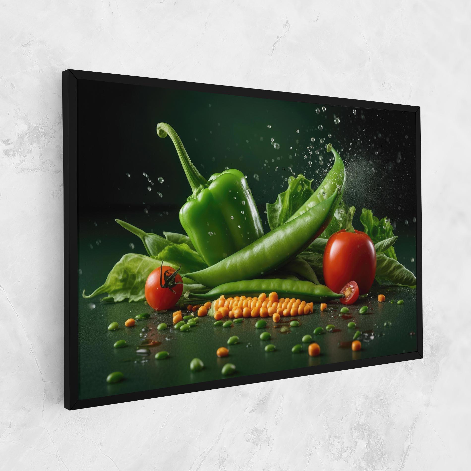 Vászonkép Fresh Vegetables mockup 1