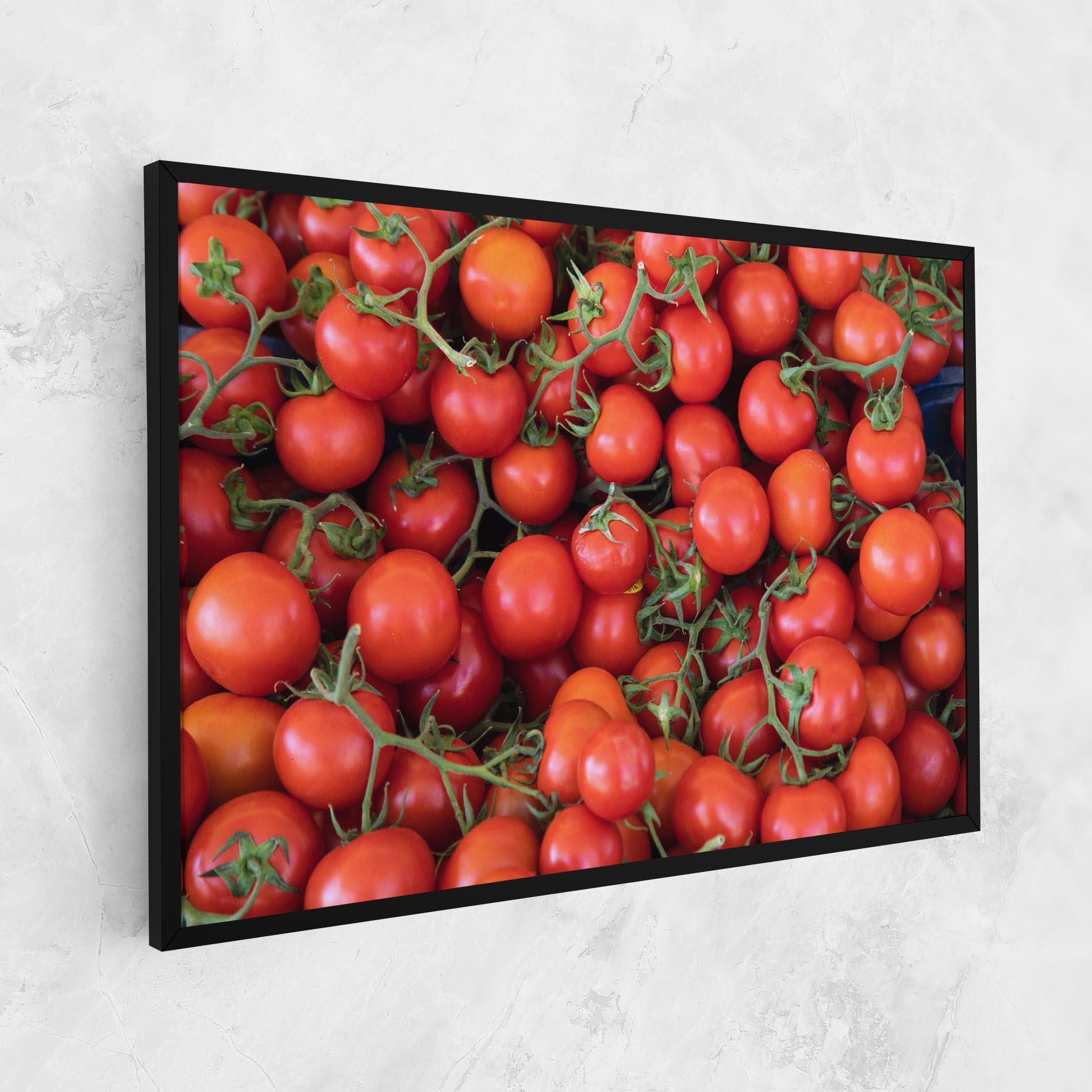 Vászonkép Tomato Red Wall mockup 1