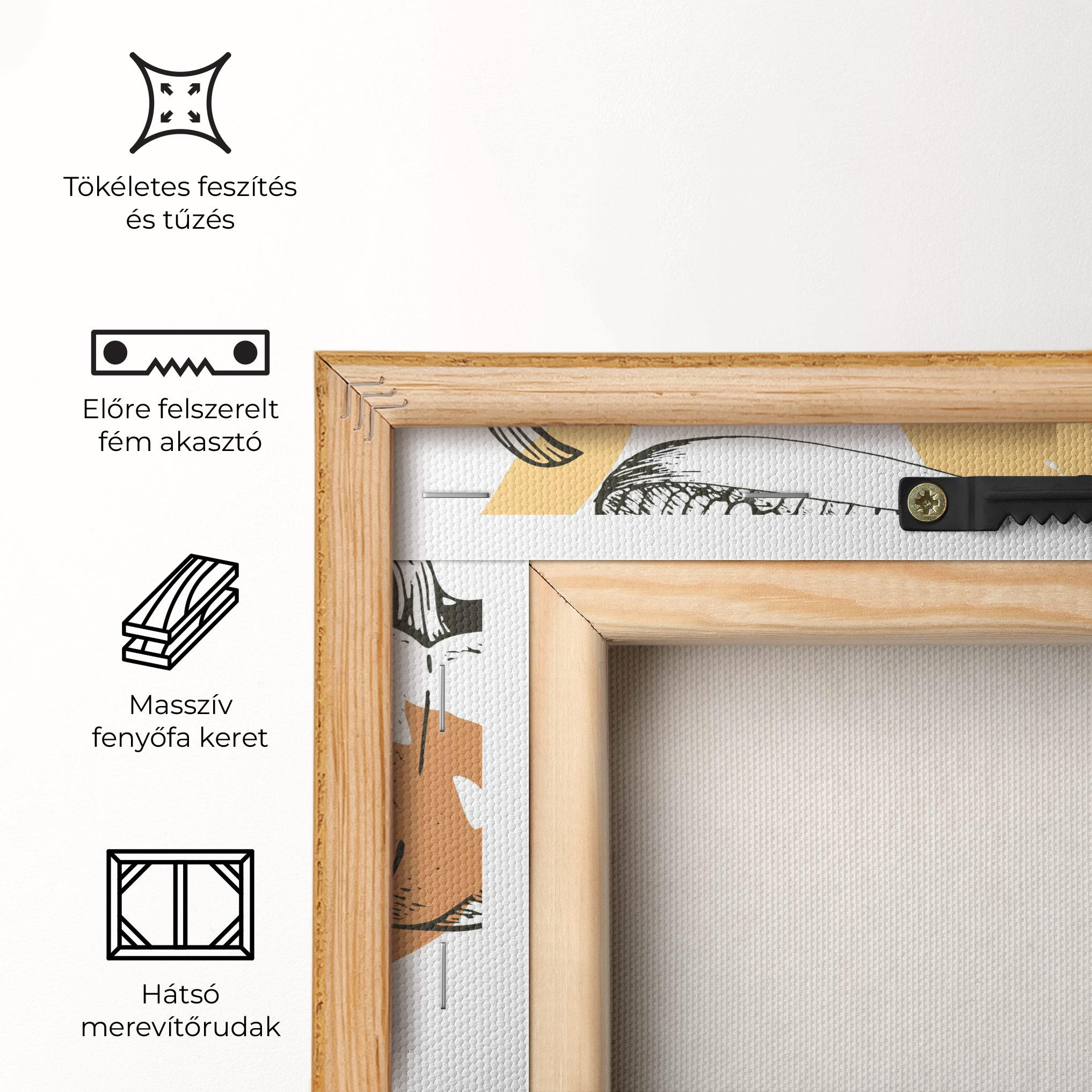 Vászonkép Cream Vegetables Art mockup 5