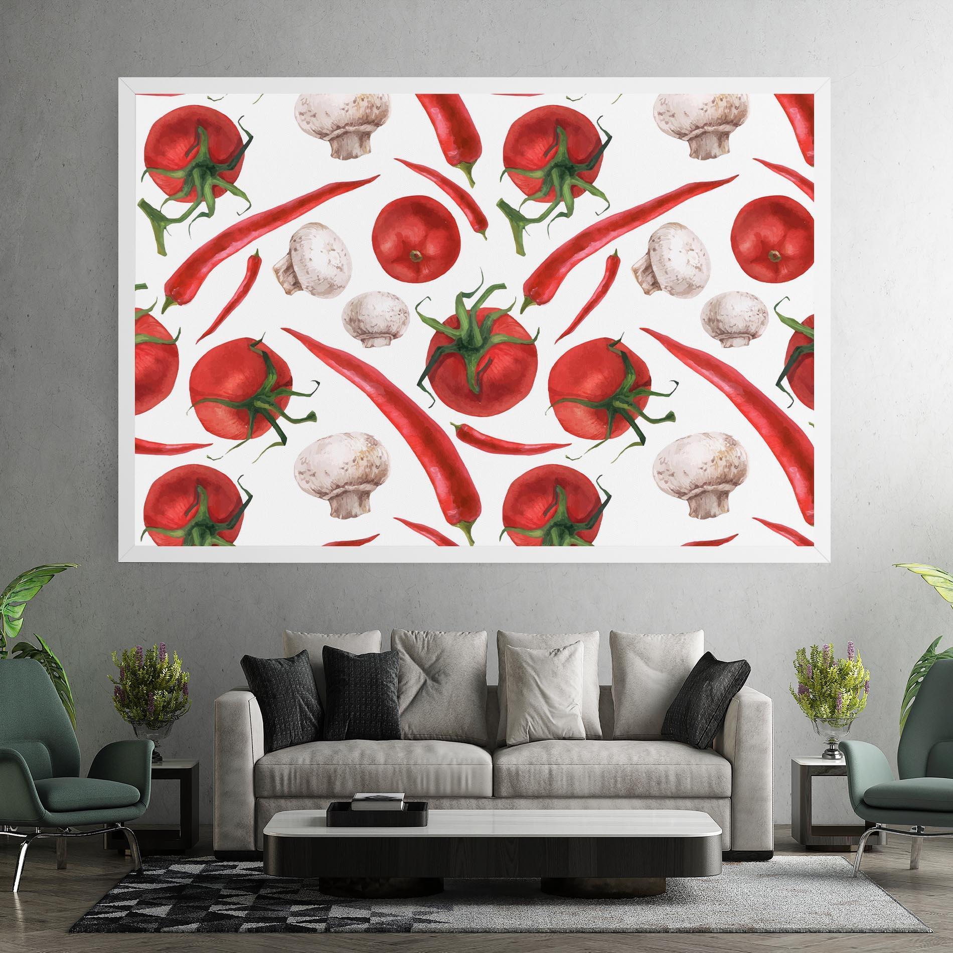 Vászonkép Floating Tomato mockup 7