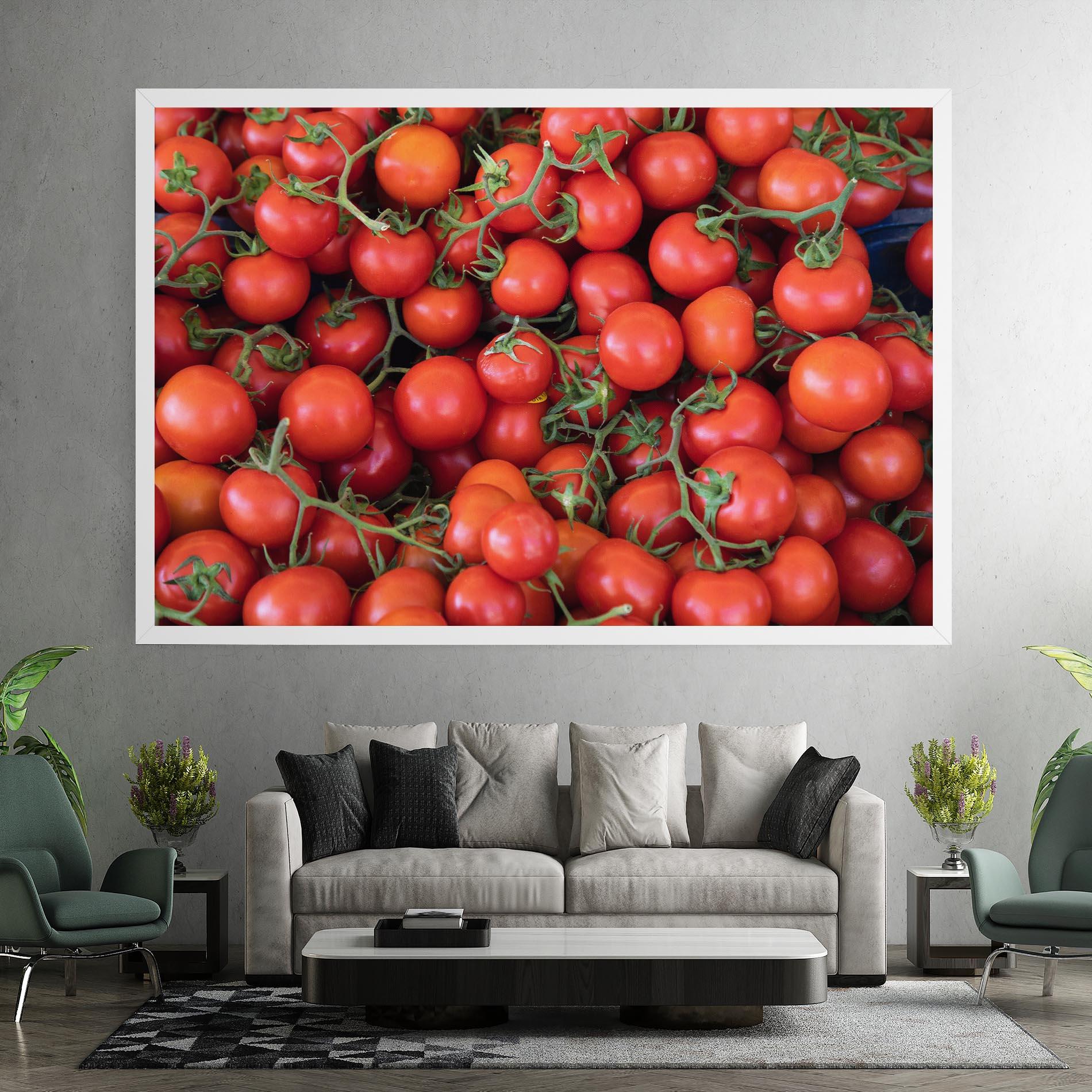 Vászonkép Tomato Red Wall mockup 7