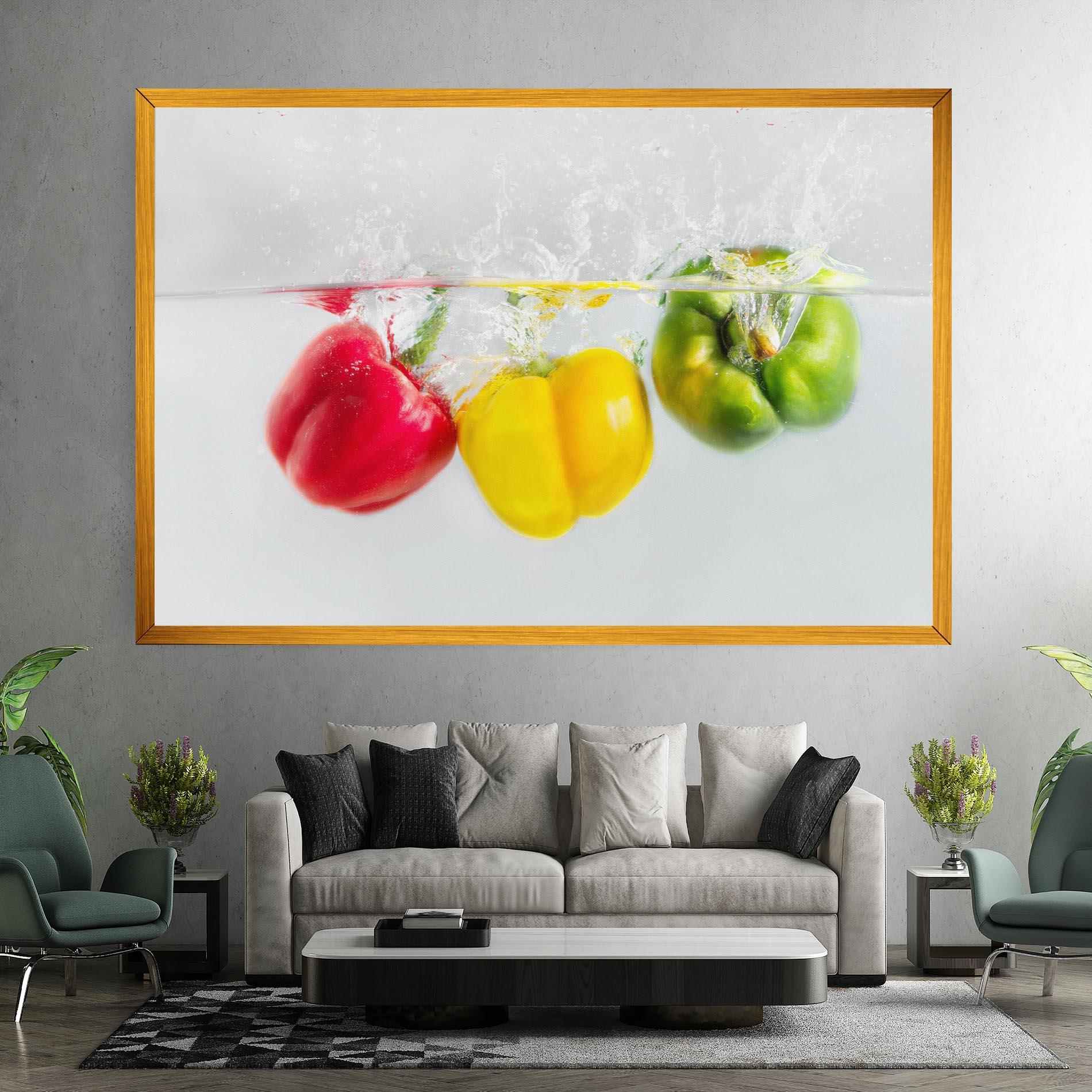 Vászonkép Colorful Bellpepper mockup 7