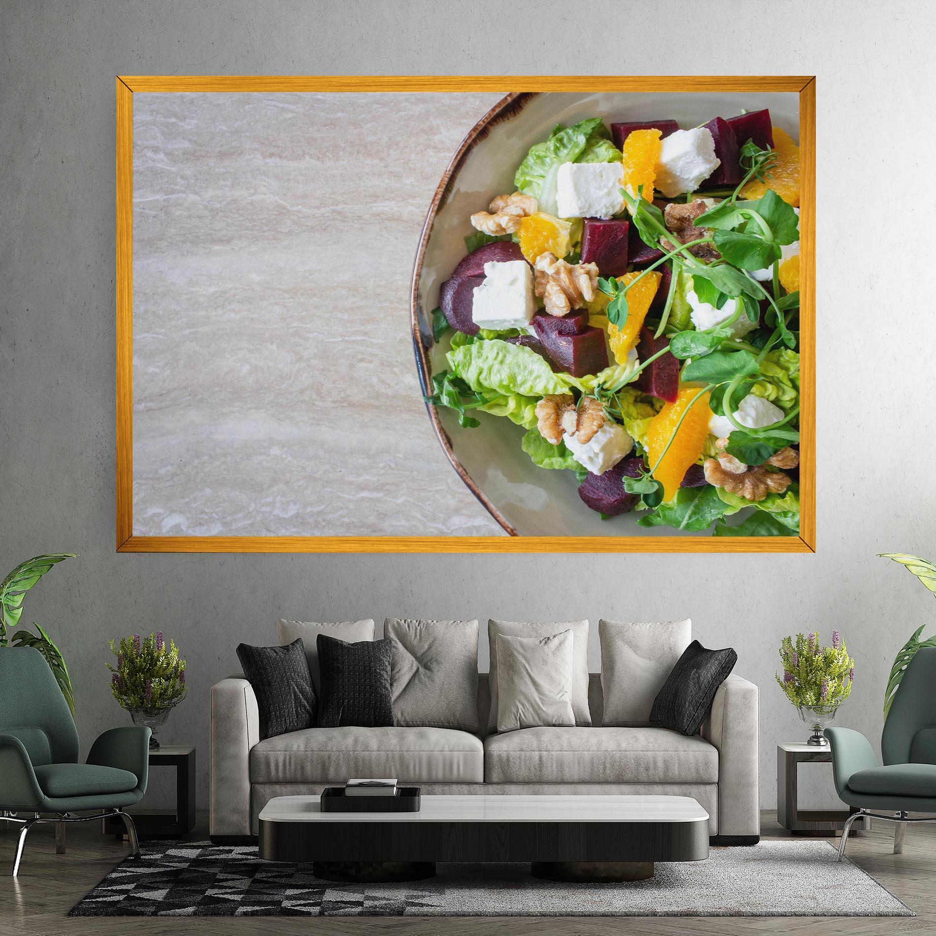 Vászonkép Delicious Salad mockup 7