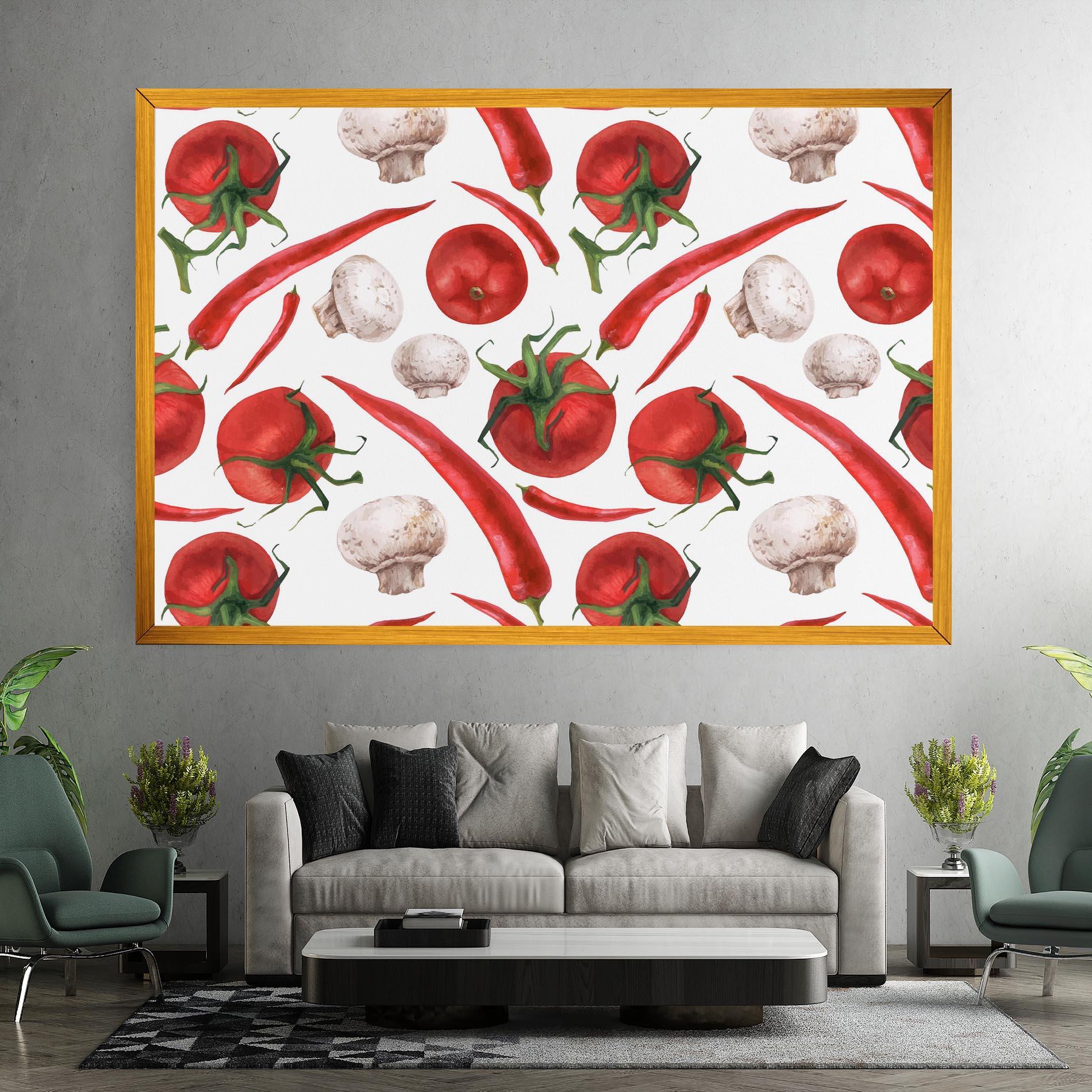 Vászonkép Floating Tomato mockup 7