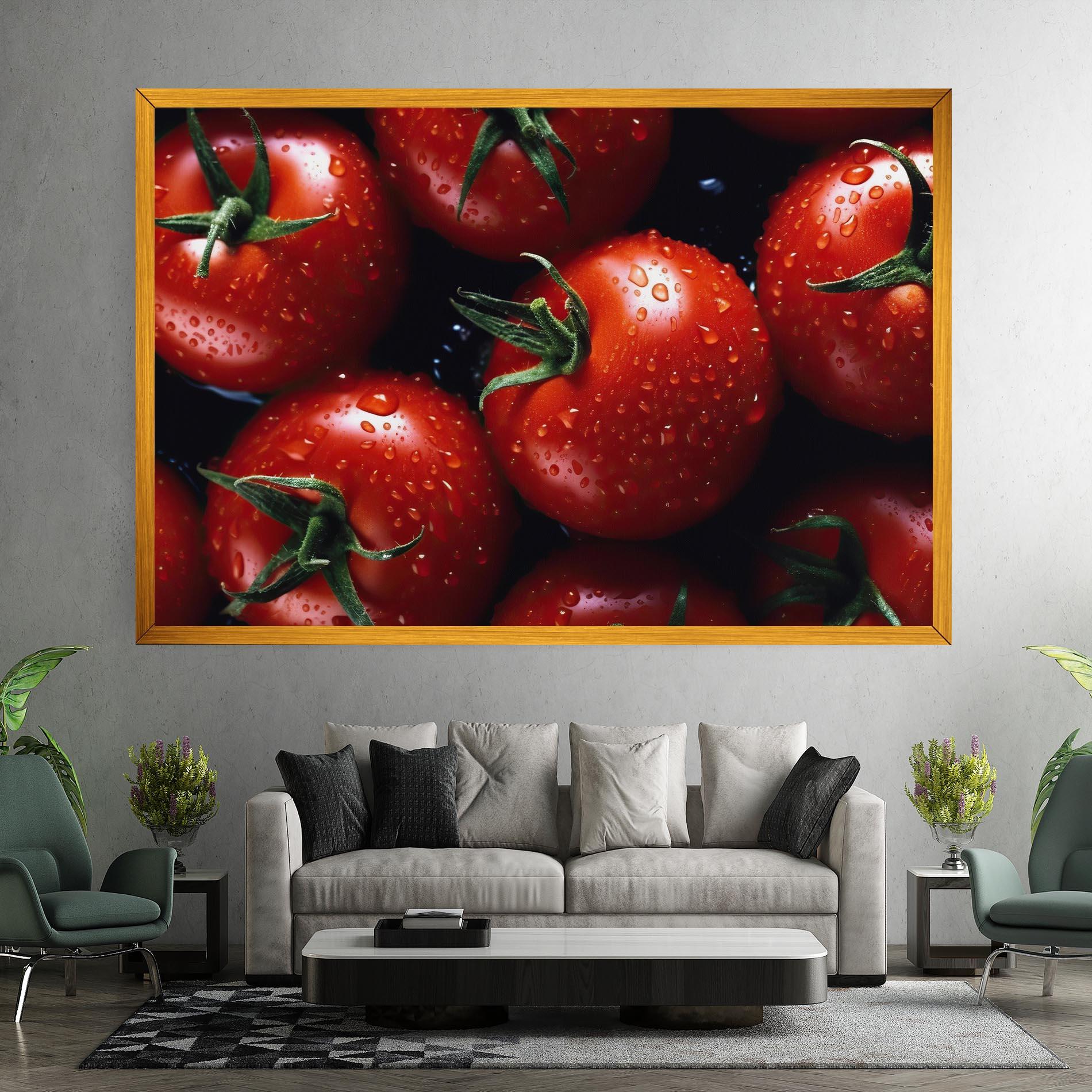 Vászonkép Red Wet Tomato mockup 7