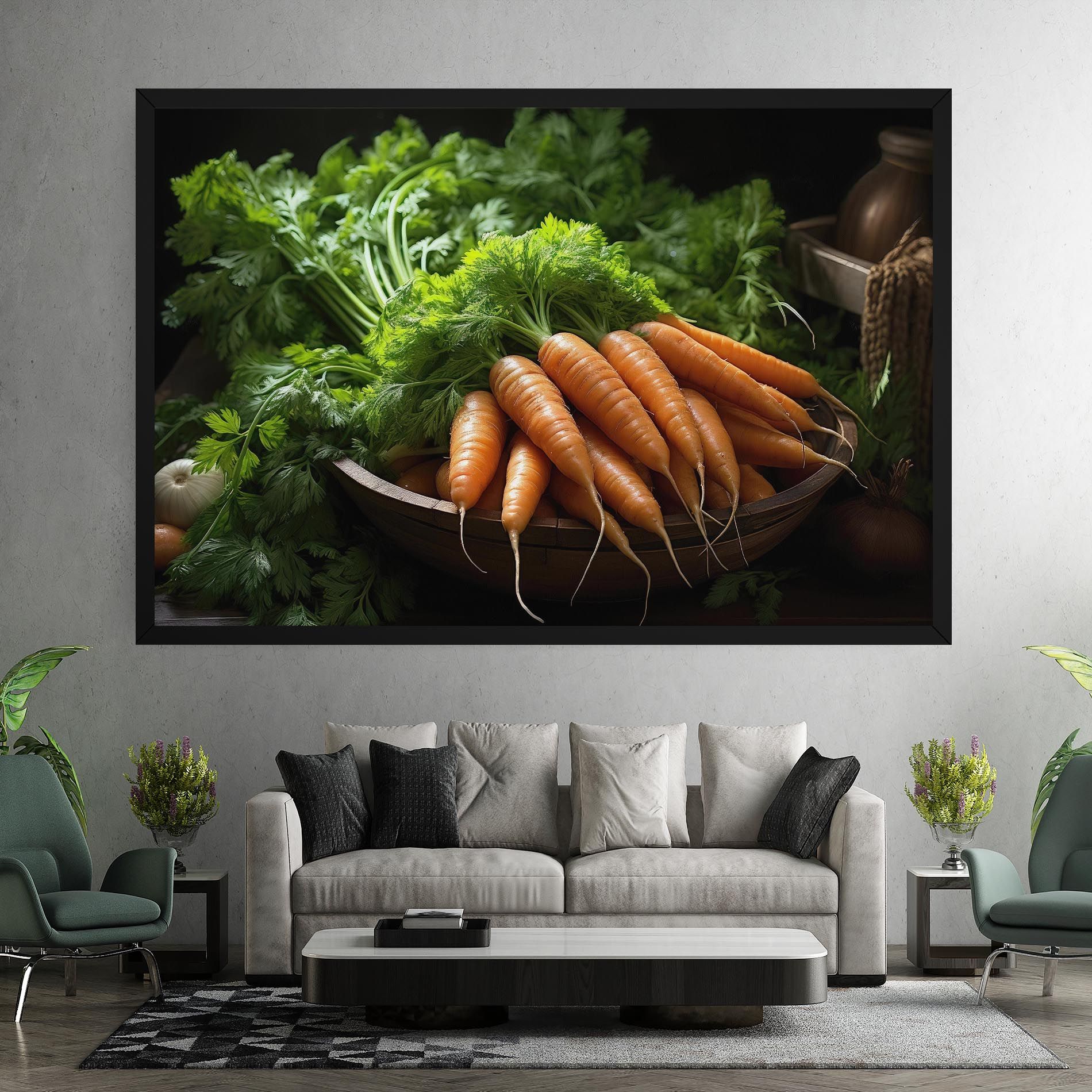 Fresh Carrots Basket mockup 7