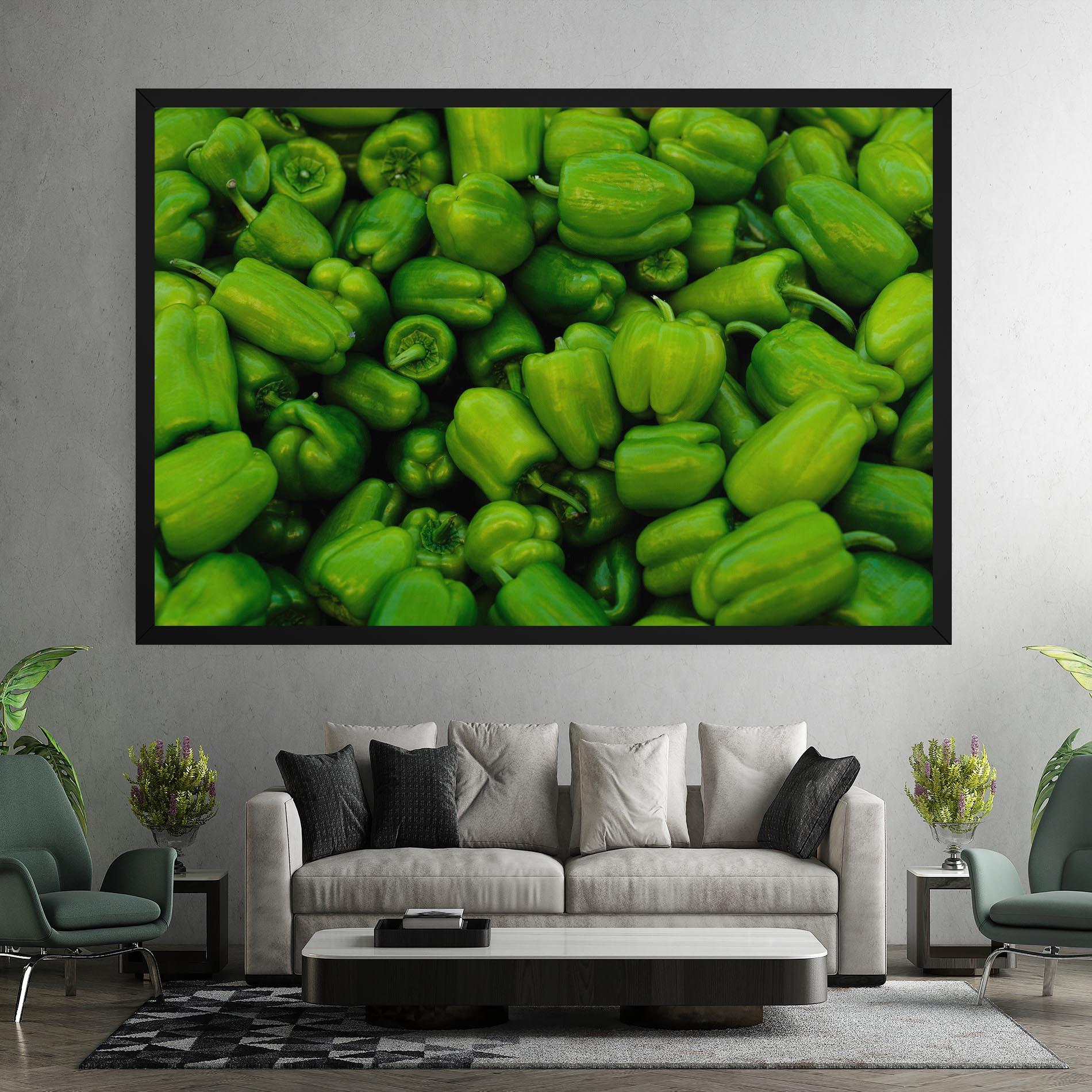 Vászonkép Green Bellpepper mockup 7