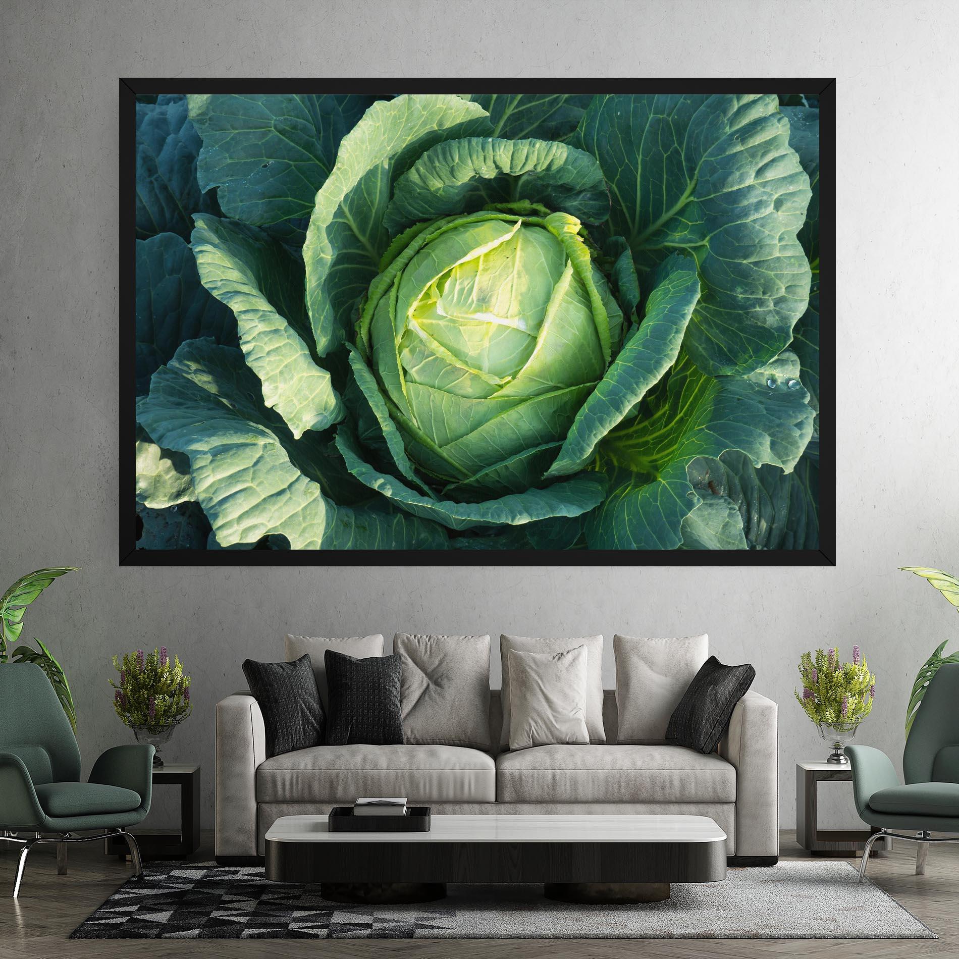 Vászonkép Green Lettuce mockup 7