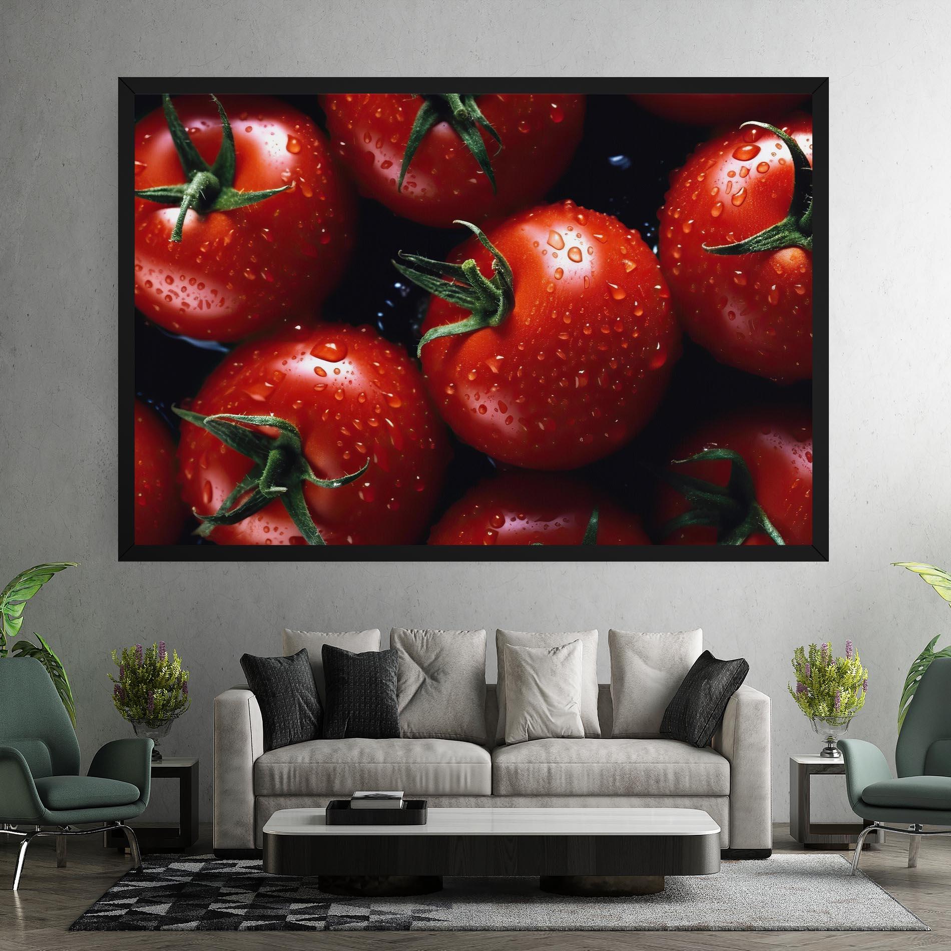 Vászonkép Red Wet Tomato mockup 7