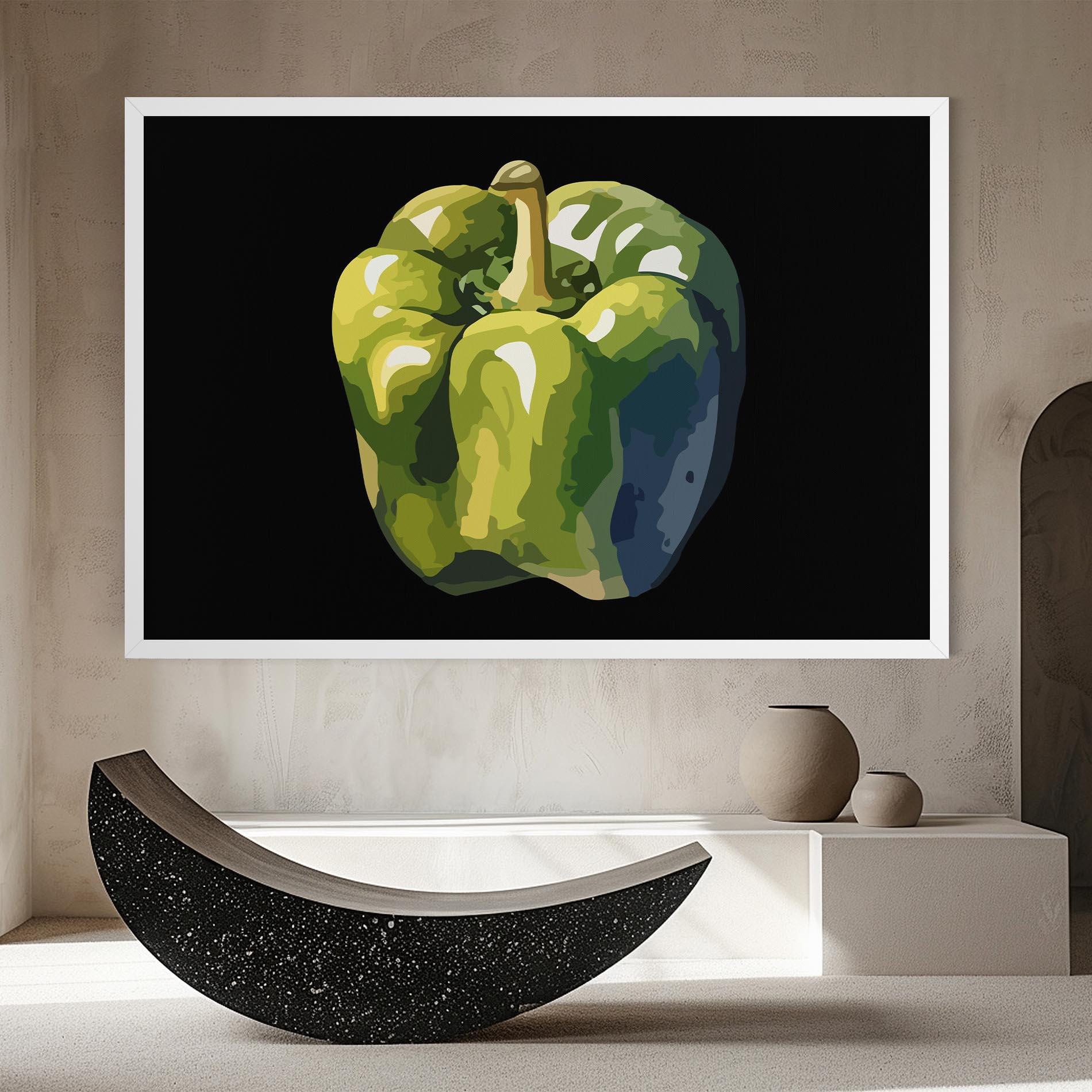 Vászonkép Bellpepper Green Grey mockup 8