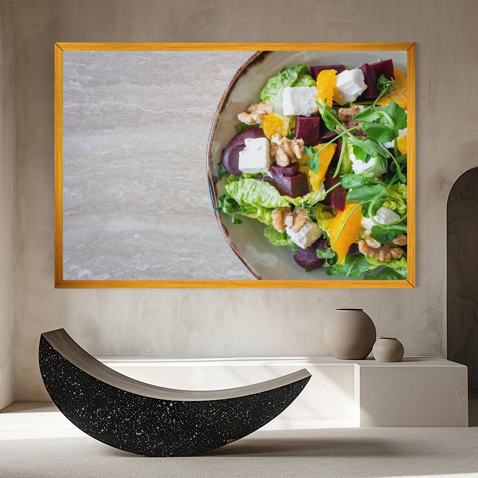 Vászonkép Delicious Salad mockup 8