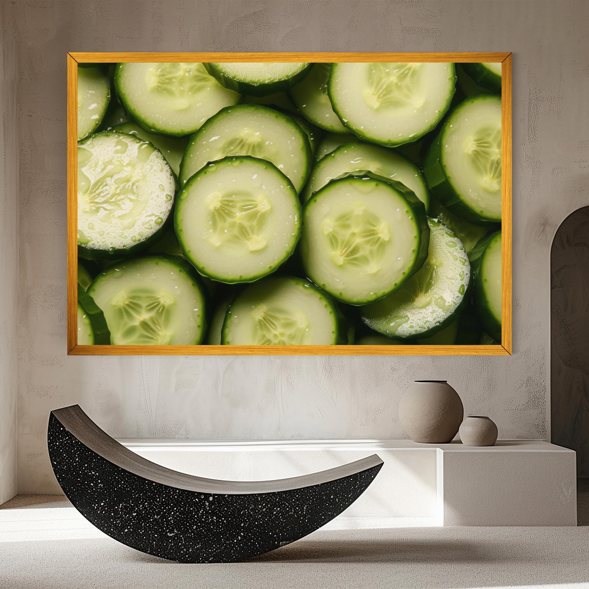 Vászonkép Fresh Cucumber mockup 8