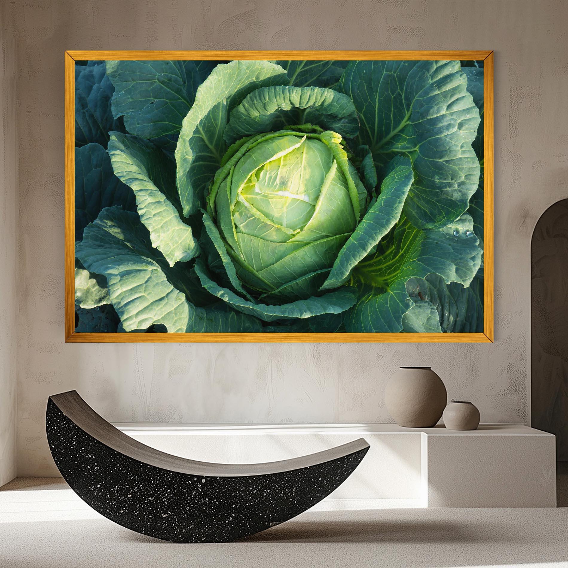 Vászonkép Green Lettuce mockup 8