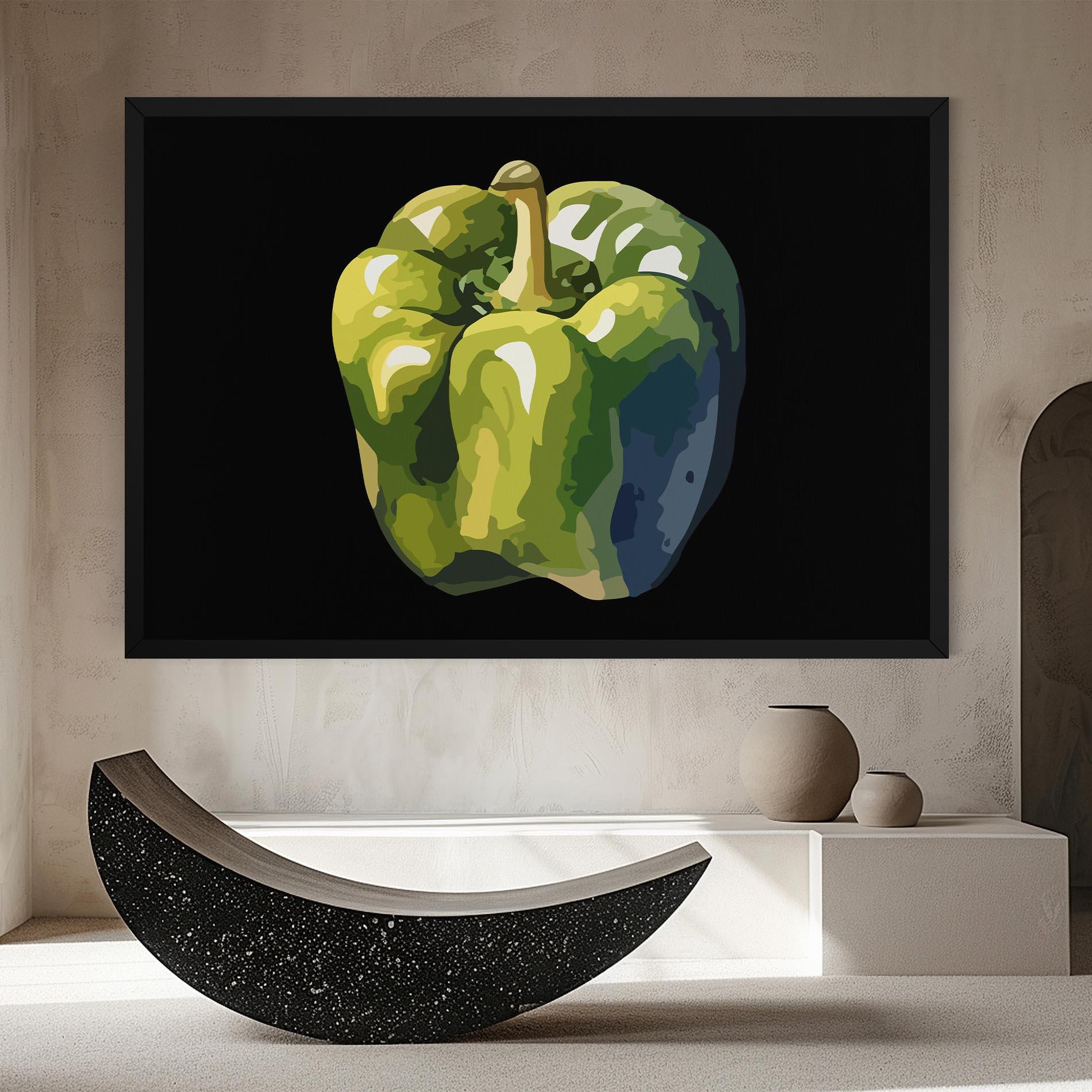 Vászonkép Bellpepper Green Grey mockup 8