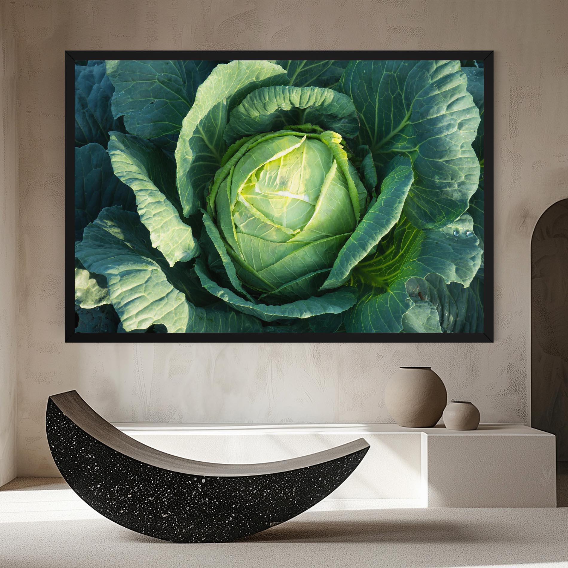 Vászonkép Green Lettuce mockup 8