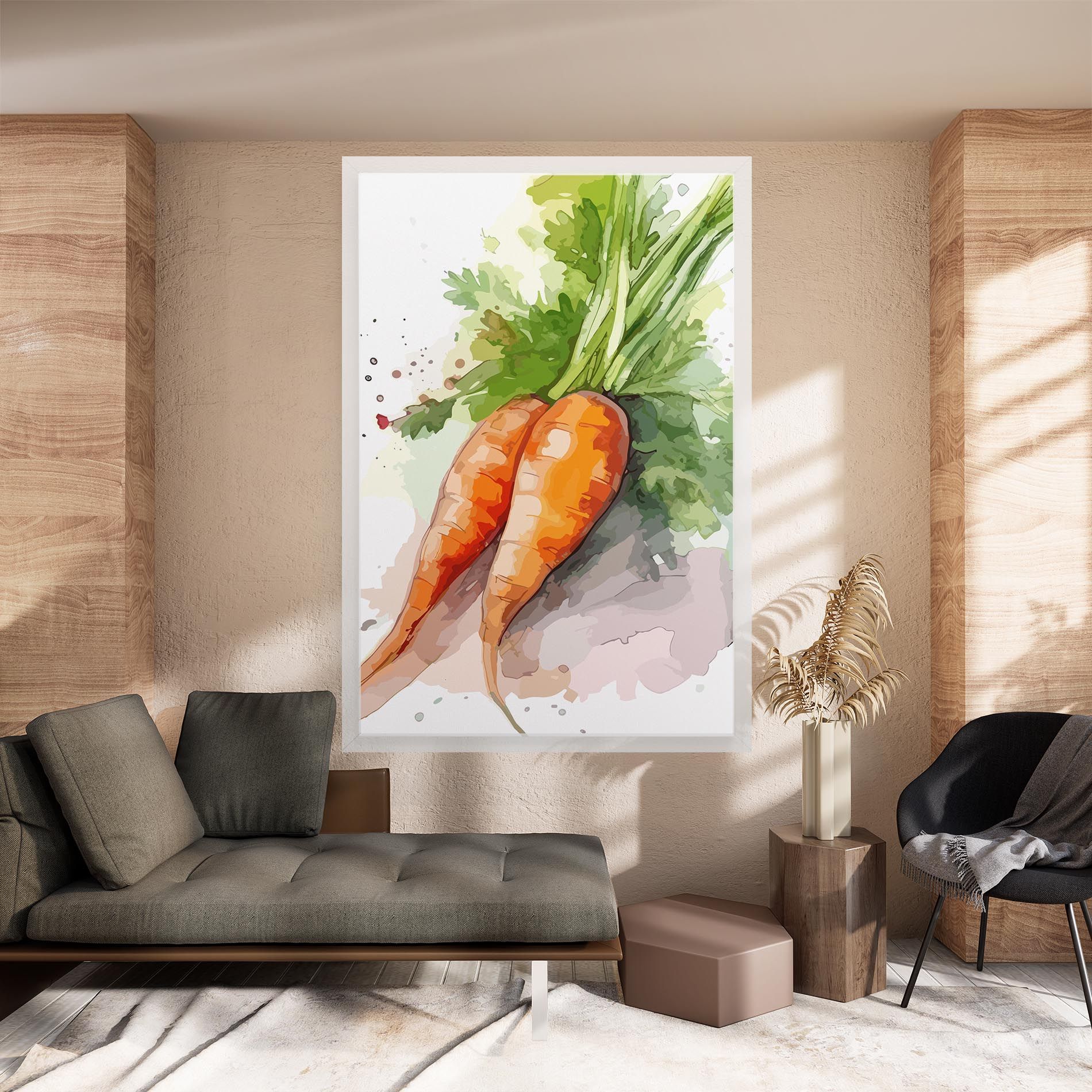 Carrot Watercolor mockup 8