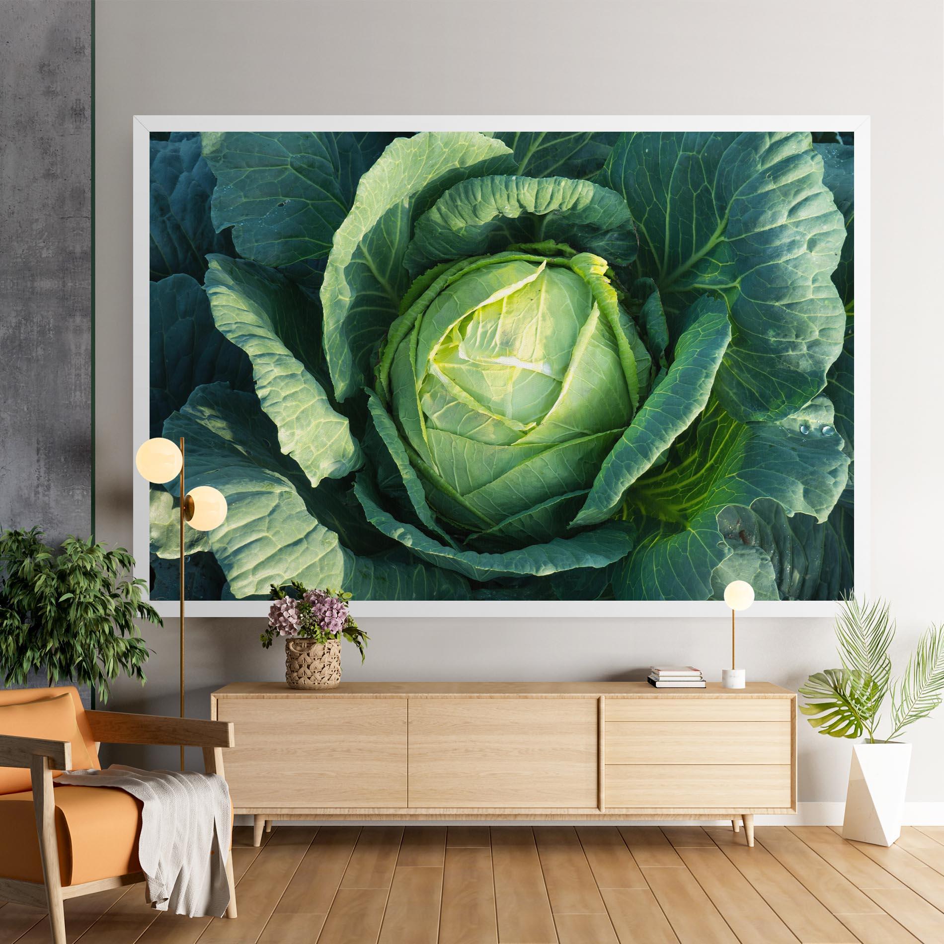 Vászonkép Green Lettuce mockup 9