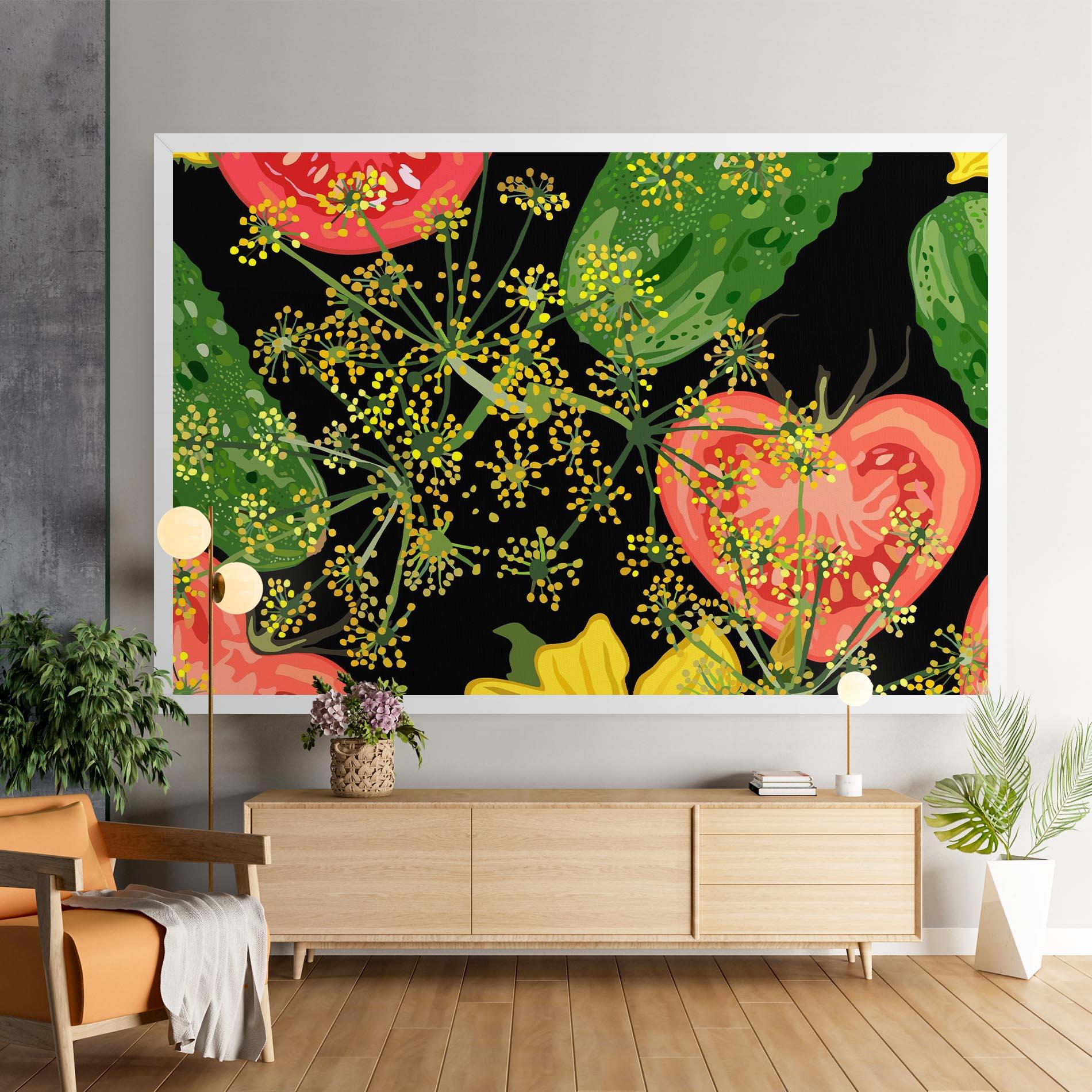 Vászonkép Heart Tomato mockup 9