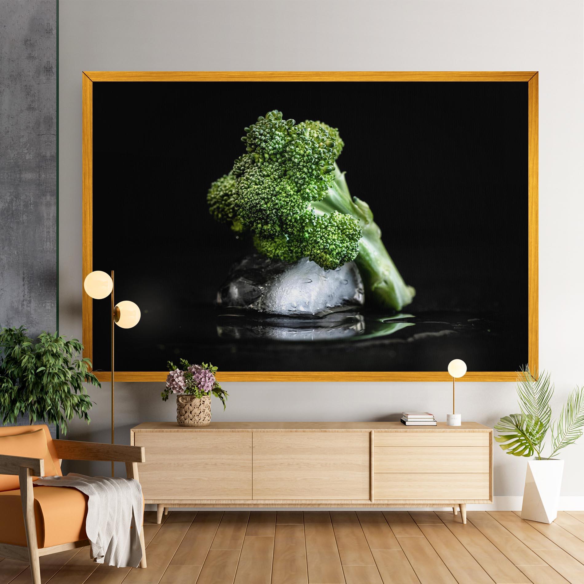 Vászonkép Broccoli Water mockup 9