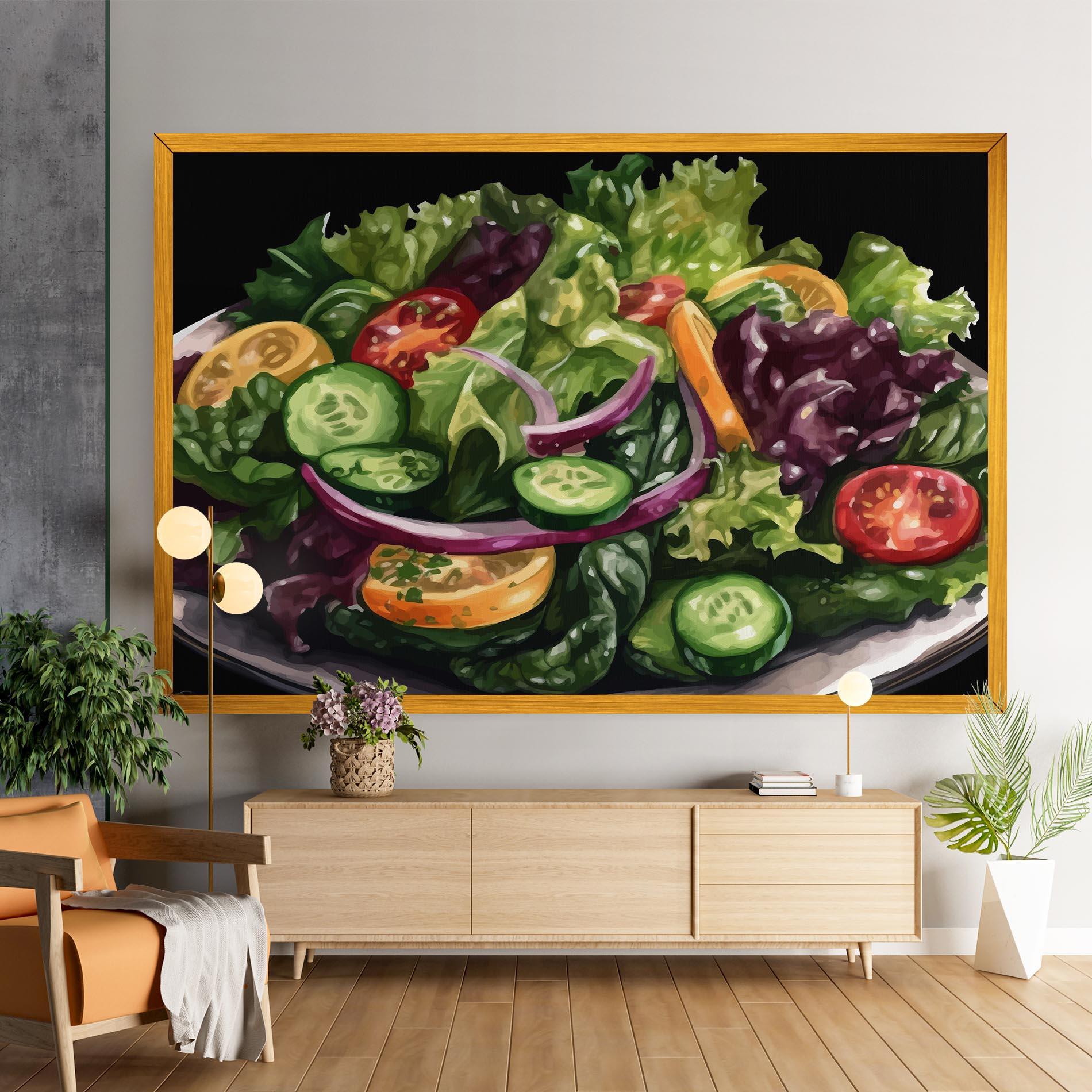 Vászonkép Cucumber Salad mockup 9
