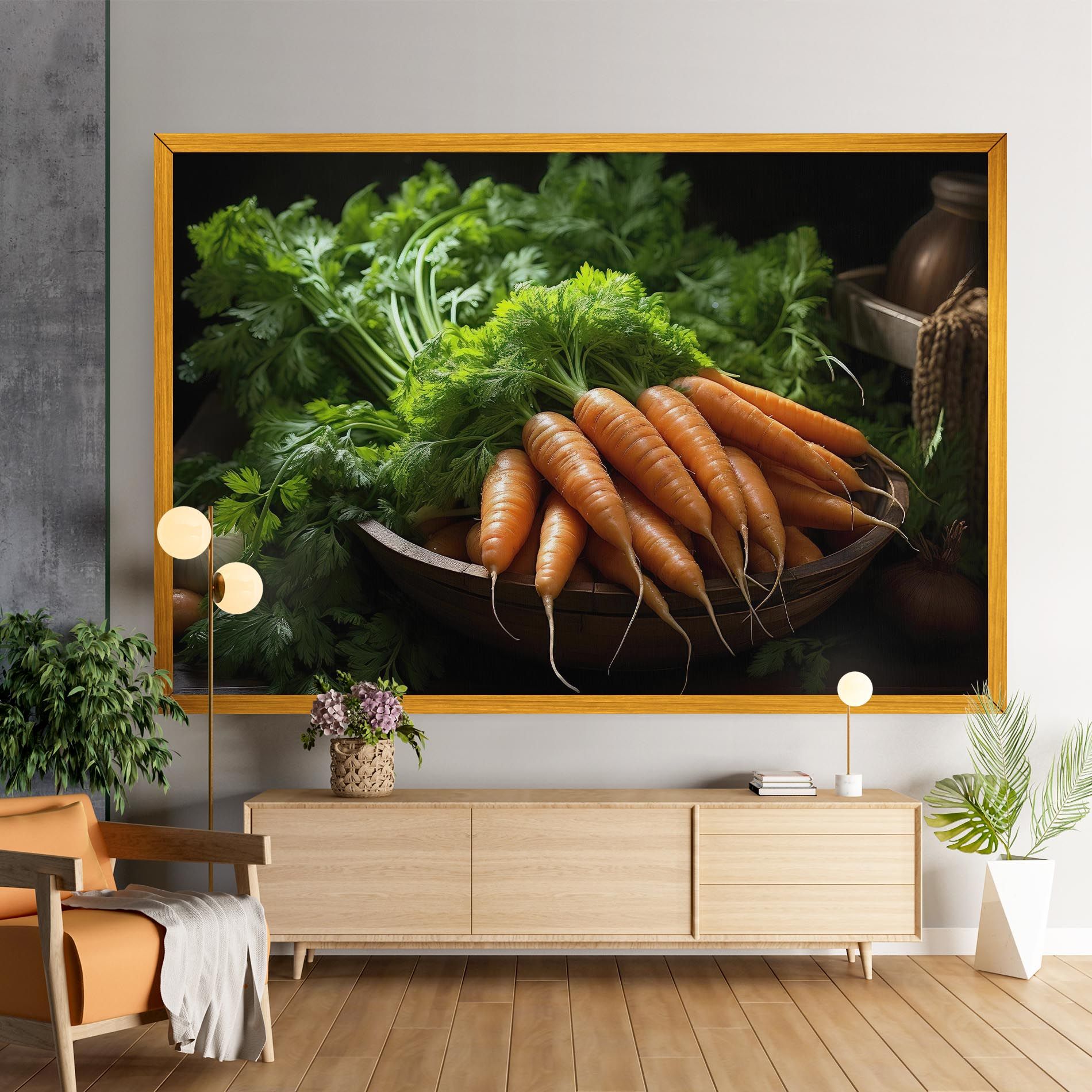 Fresh Carrots Basket mockup 9