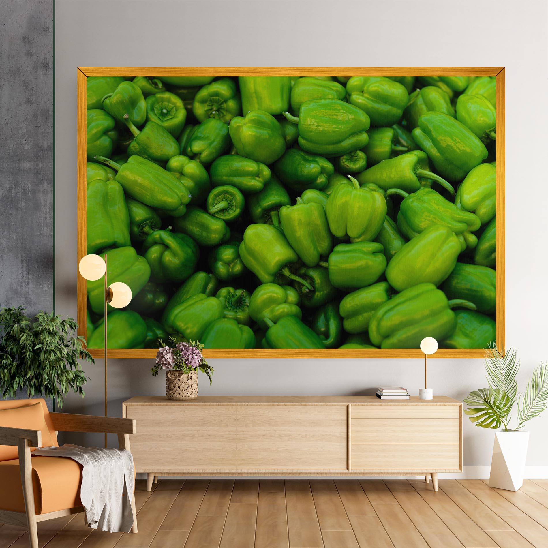 Vászonkép Green Bellpepper mockup 9